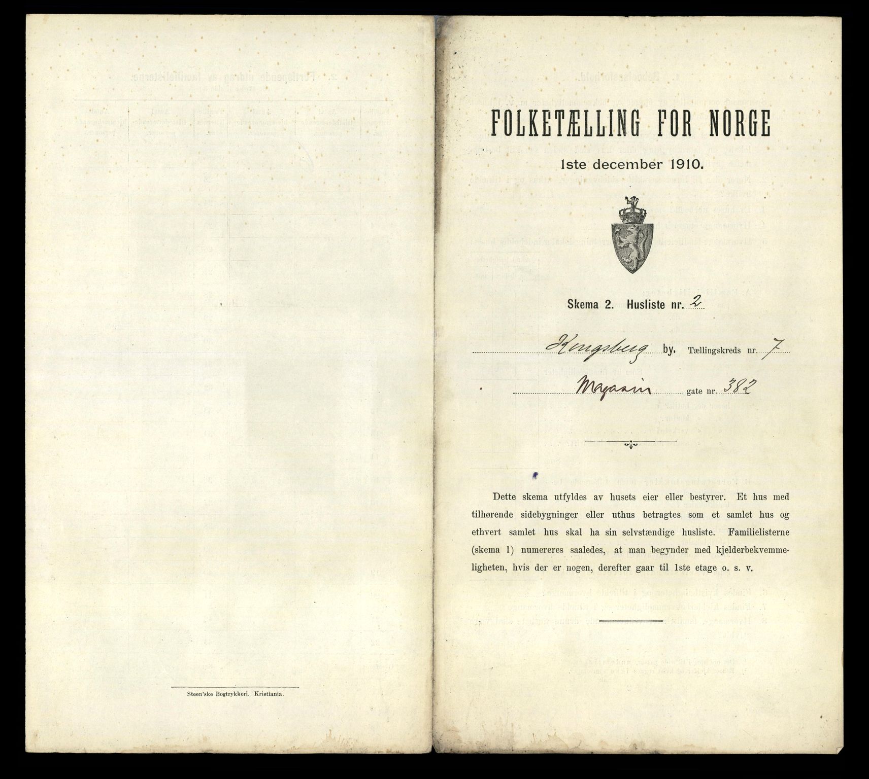 RA, Folketelling 1910 for 0604 Kongsberg kjøpstad, 1910, s. 3262