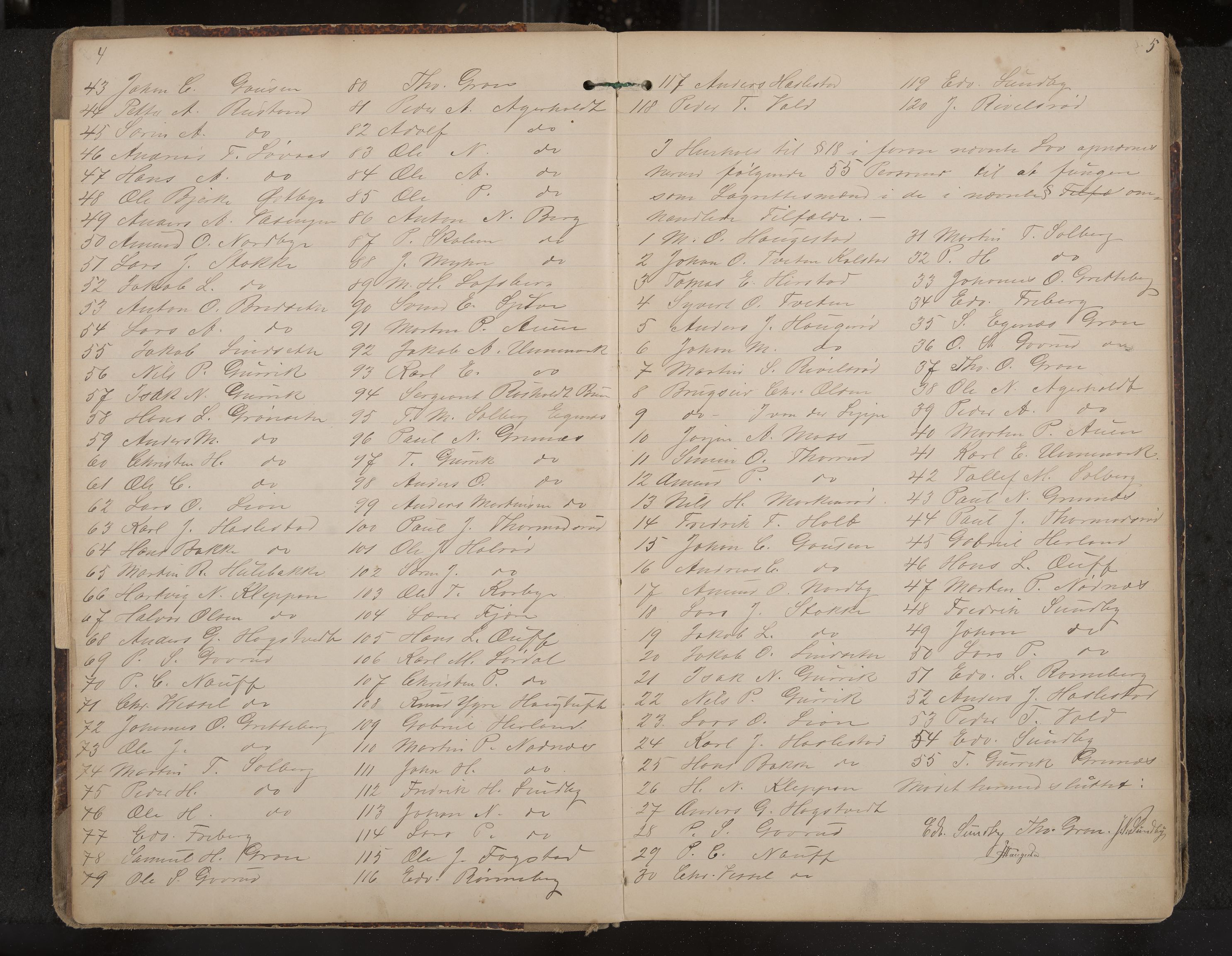 Hof formannskap og sentraladministrasjon, IKAK/0714021-1/A/Aa/L0004: Møtebok med register, 1888-1900, s. 4-5