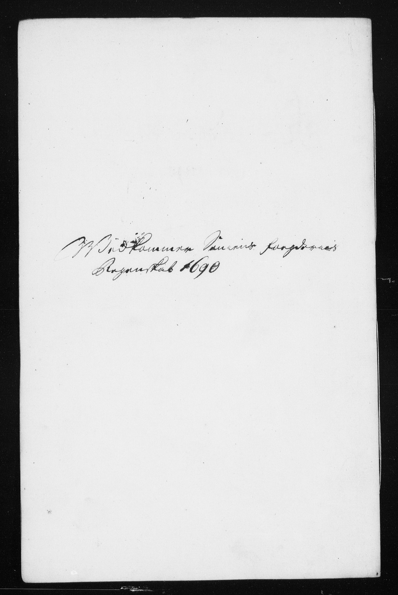 Rentekammeret inntil 1814, Reviderte regnskaper, Stiftamtstueregnskaper, Trondheim stiftamt og Nordland amt, RA/EA-6044/R/Rh/L0015: Nordland amt, 1690