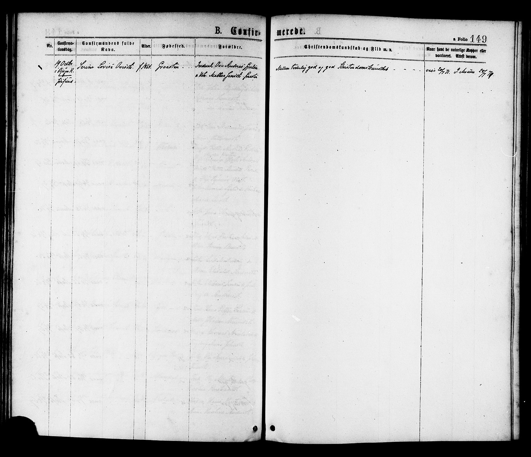 Ministerialprotokoller, klokkerbøker og fødselsregistre - Sør-Trøndelag, SAT/A-1456/655/L0679: Ministerialbok nr. 655A08, 1873-1879, s. 149