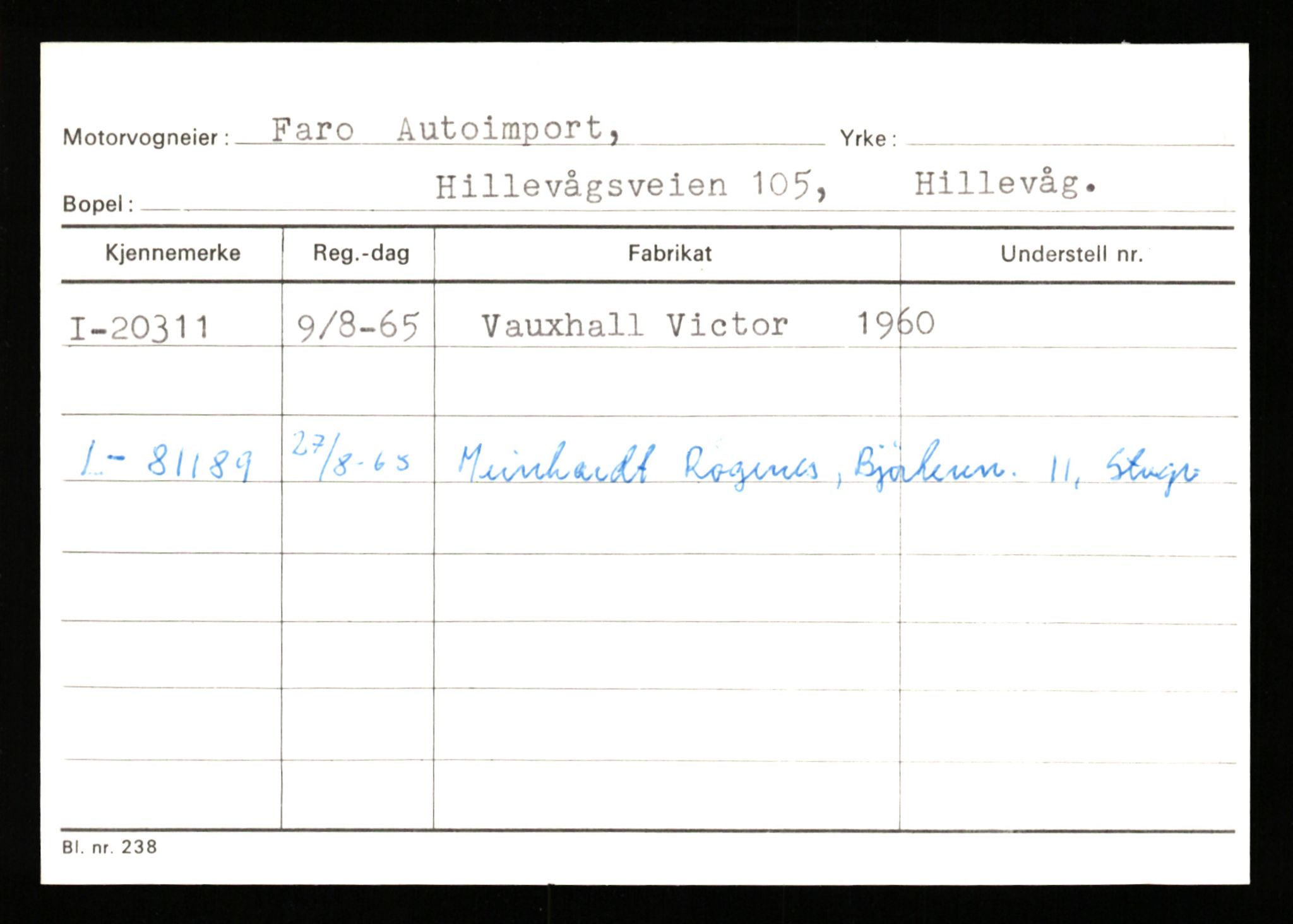 Stavanger trafikkstasjon, SAST/A-101942/0/G/L0004: Registreringsnummer: 15497 - 22957, 1930-1971, s. 2166