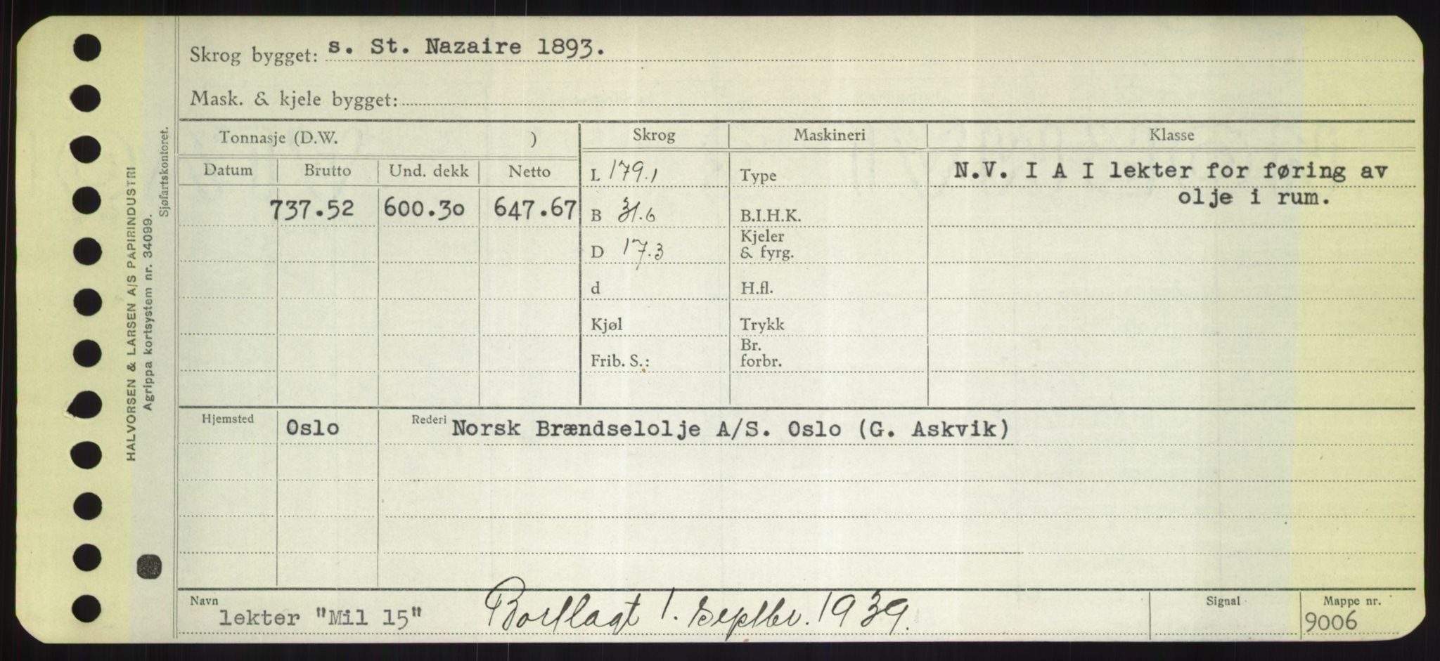 Sjøfartsdirektoratet med forløpere, Skipsmålingen, RA/S-1627/H/Hd/L0024: Fartøy, M-Mim, s. 579