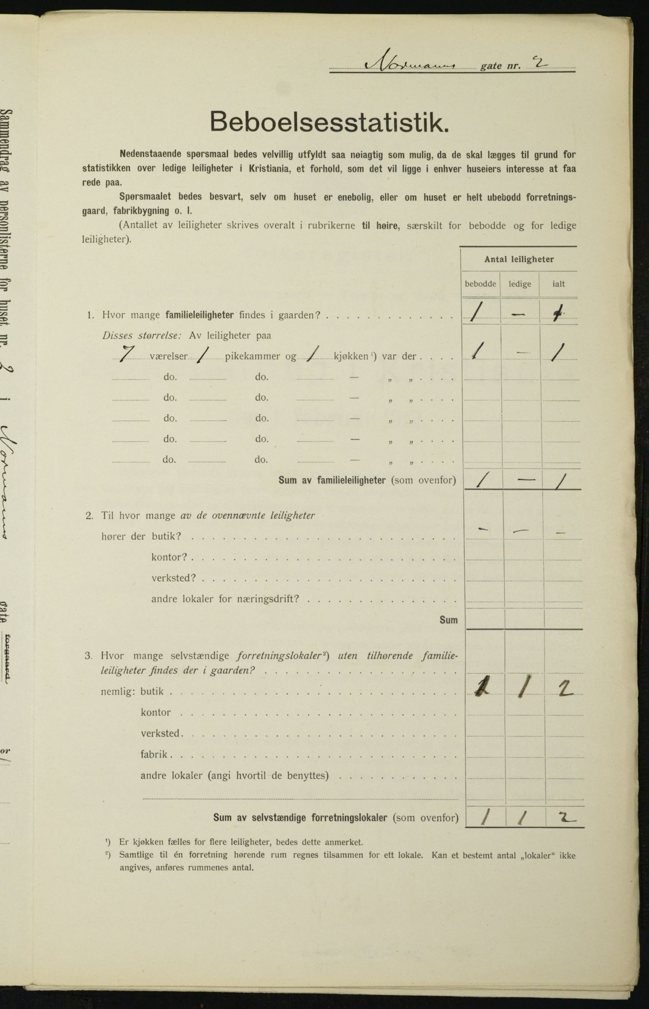 OBA, Kommunal folketelling 1.2.1912 for Kristiania, 1912, s. 74101