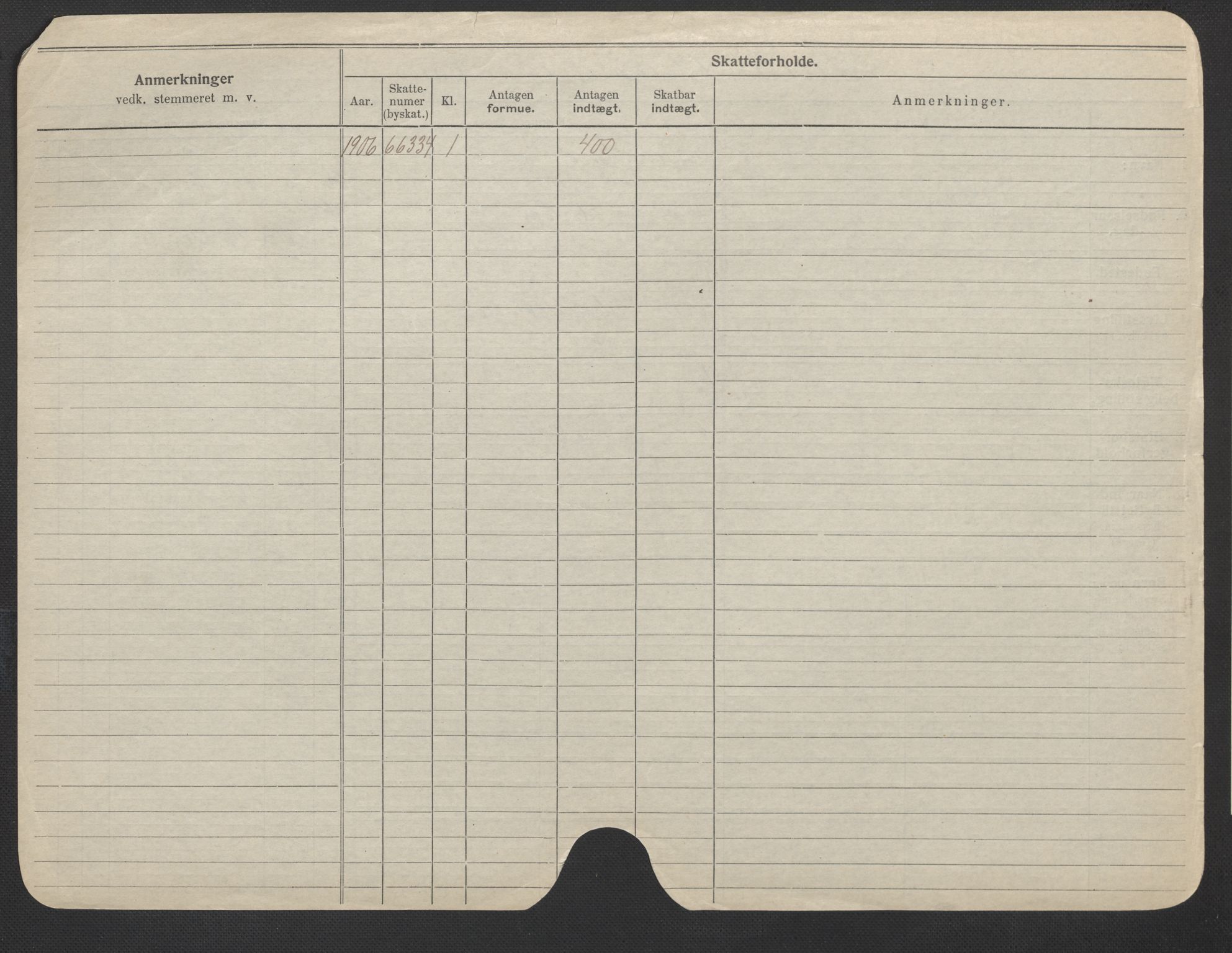 Oslo folkeregister, Registerkort, SAO/A-11715/F/Fa/Fac/L0019: Kvinner, 1906-1914, s. 1101b