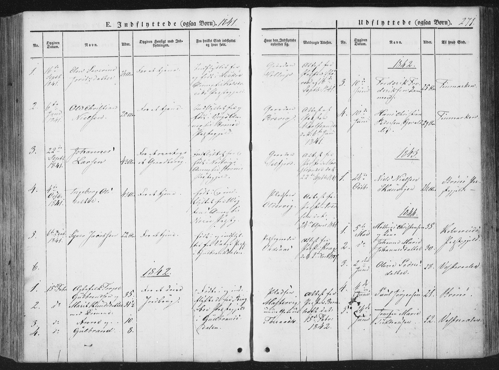 Ministerialprotokoller, klokkerbøker og fødselsregistre - Nordland, SAT/A-1459/810/L0144: Ministerialbok nr. 810A07 /1, 1841-1862, s. 271