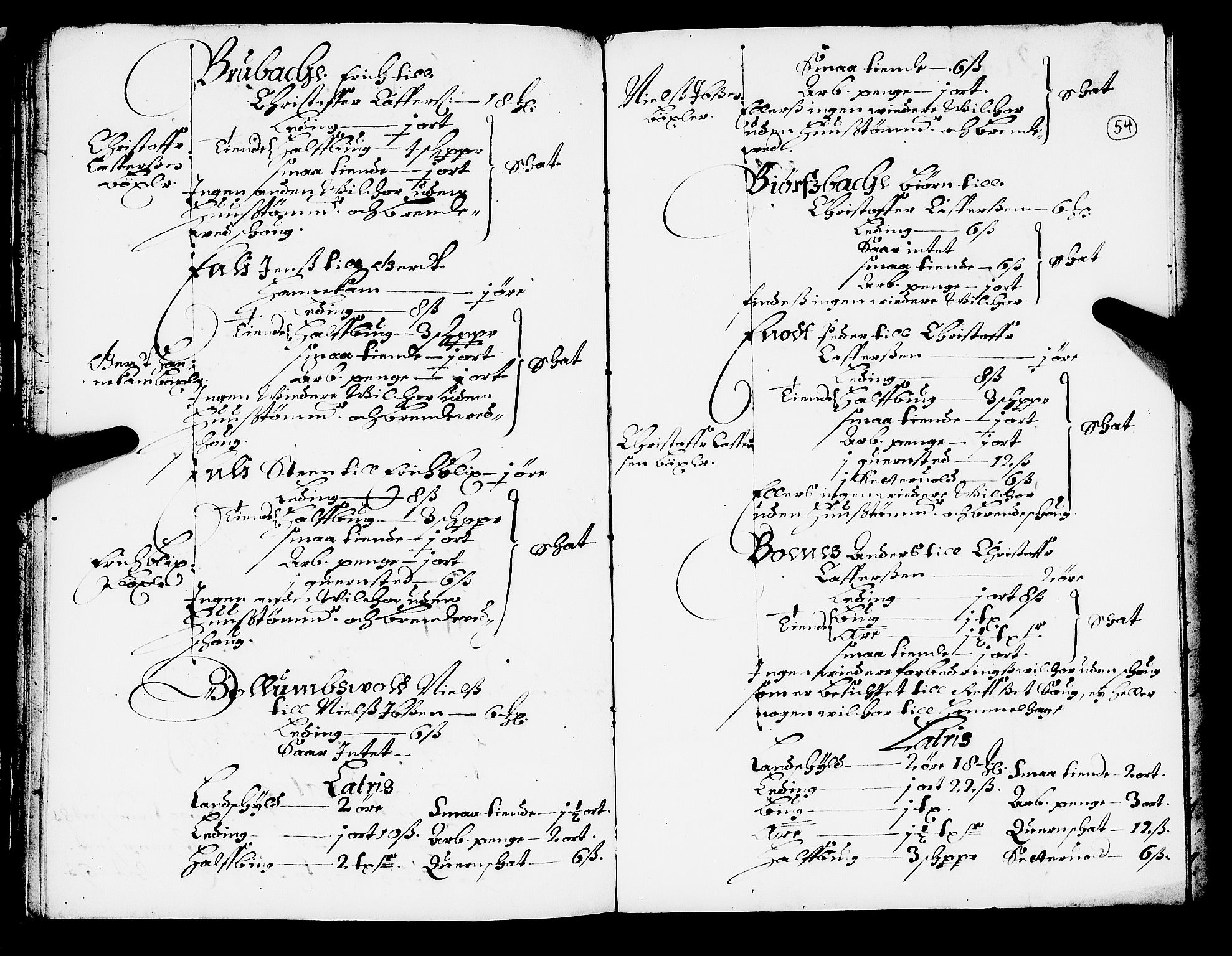 Rentekammeret inntil 1814, Realistisk ordnet avdeling, AV/RA-EA-4070/N/Nb/Nba/L0051: Gauldal fogderi, 1667, s. 53b-54a