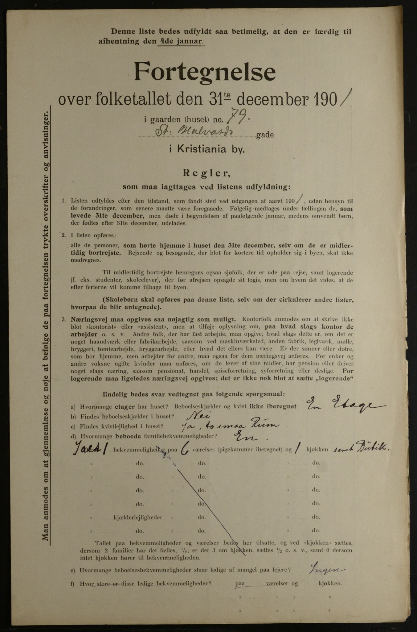 OBA, Kommunal folketelling 31.12.1901 for Kristiania kjøpstad, 1901, s. 13600