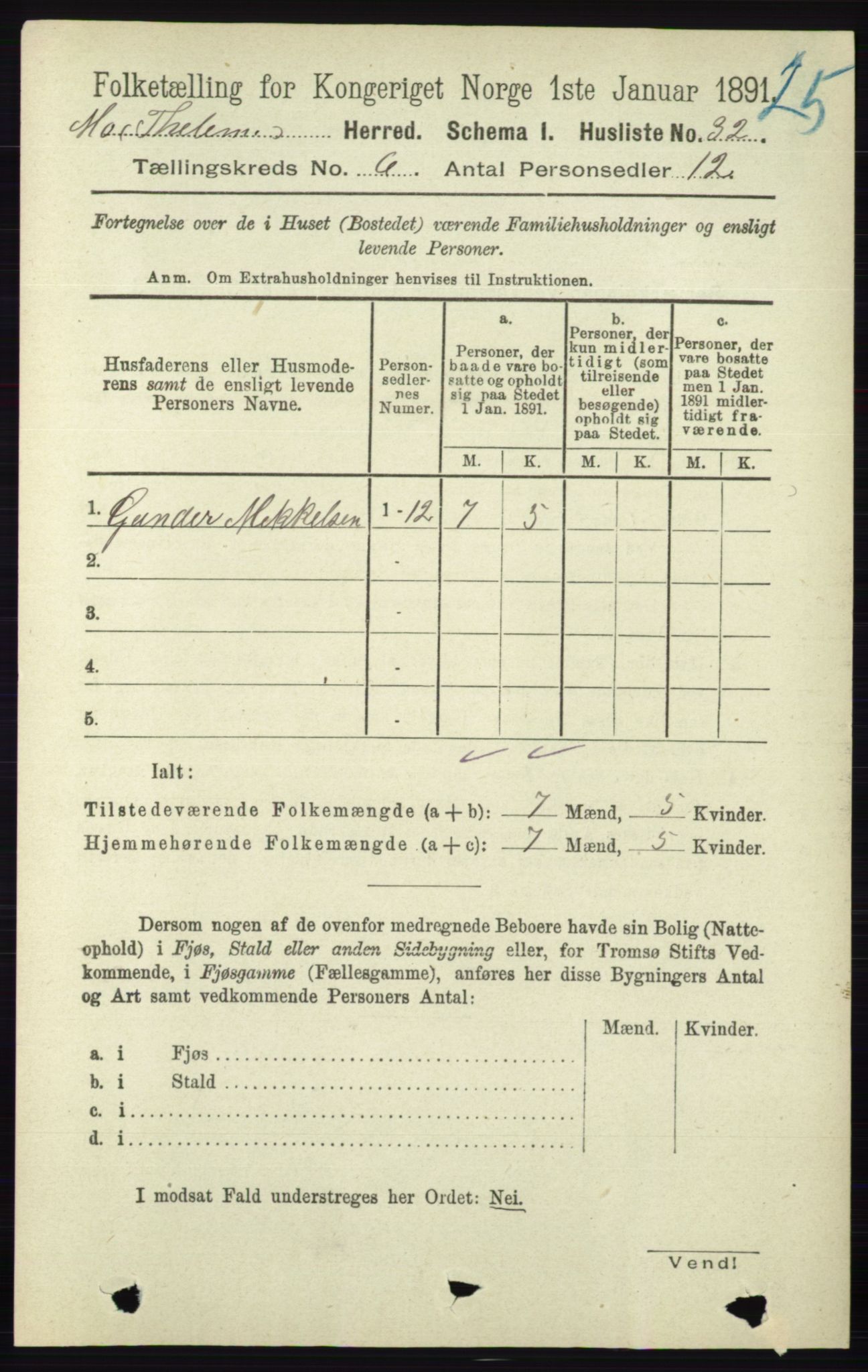 RA, Folketelling 1891 for 0832 Mo herred, 1891, s. 1513