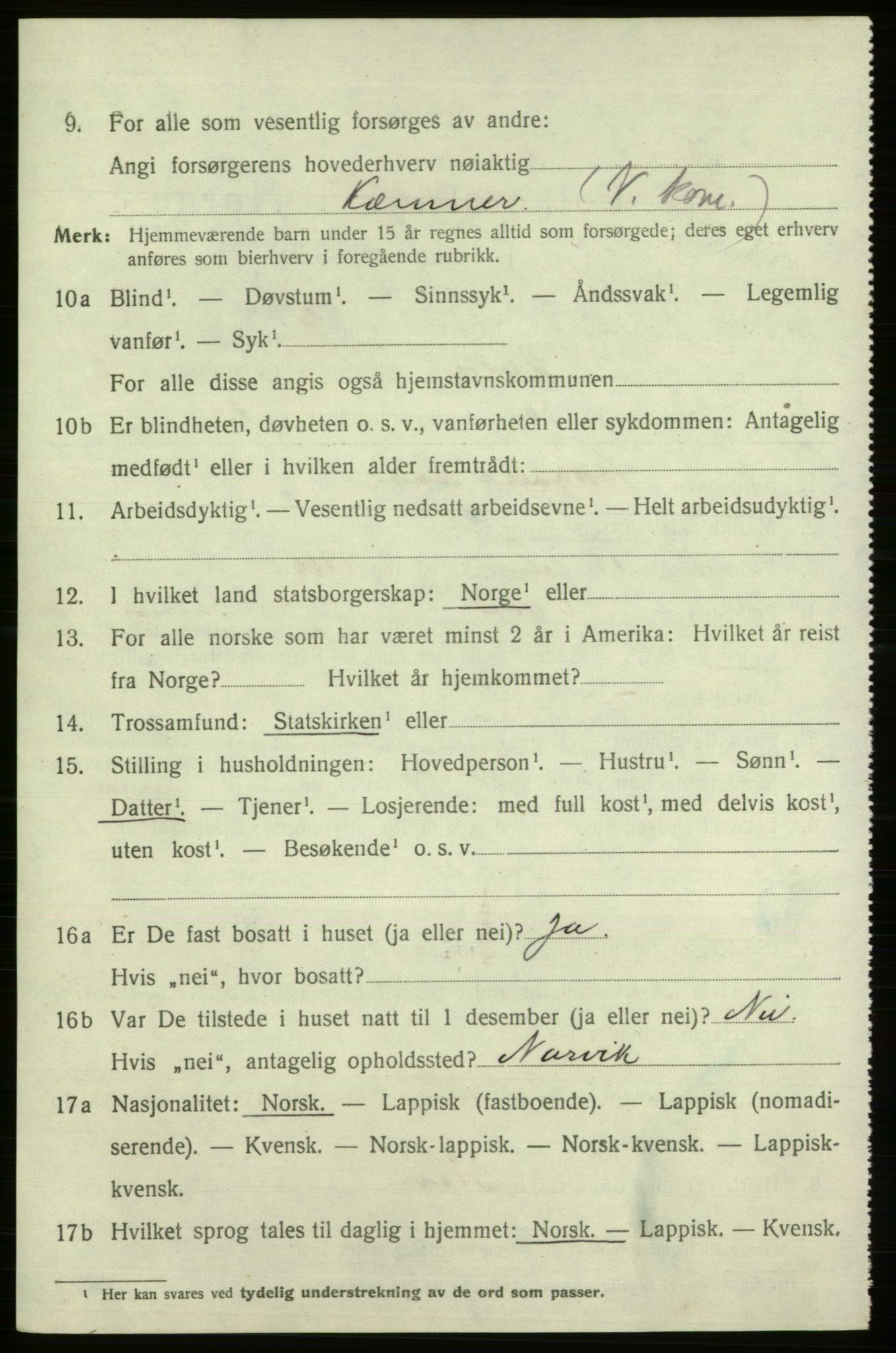 SATØ, Folketelling 1920 for 2003 Vadsø kjøpstad, 1920, s. 3730