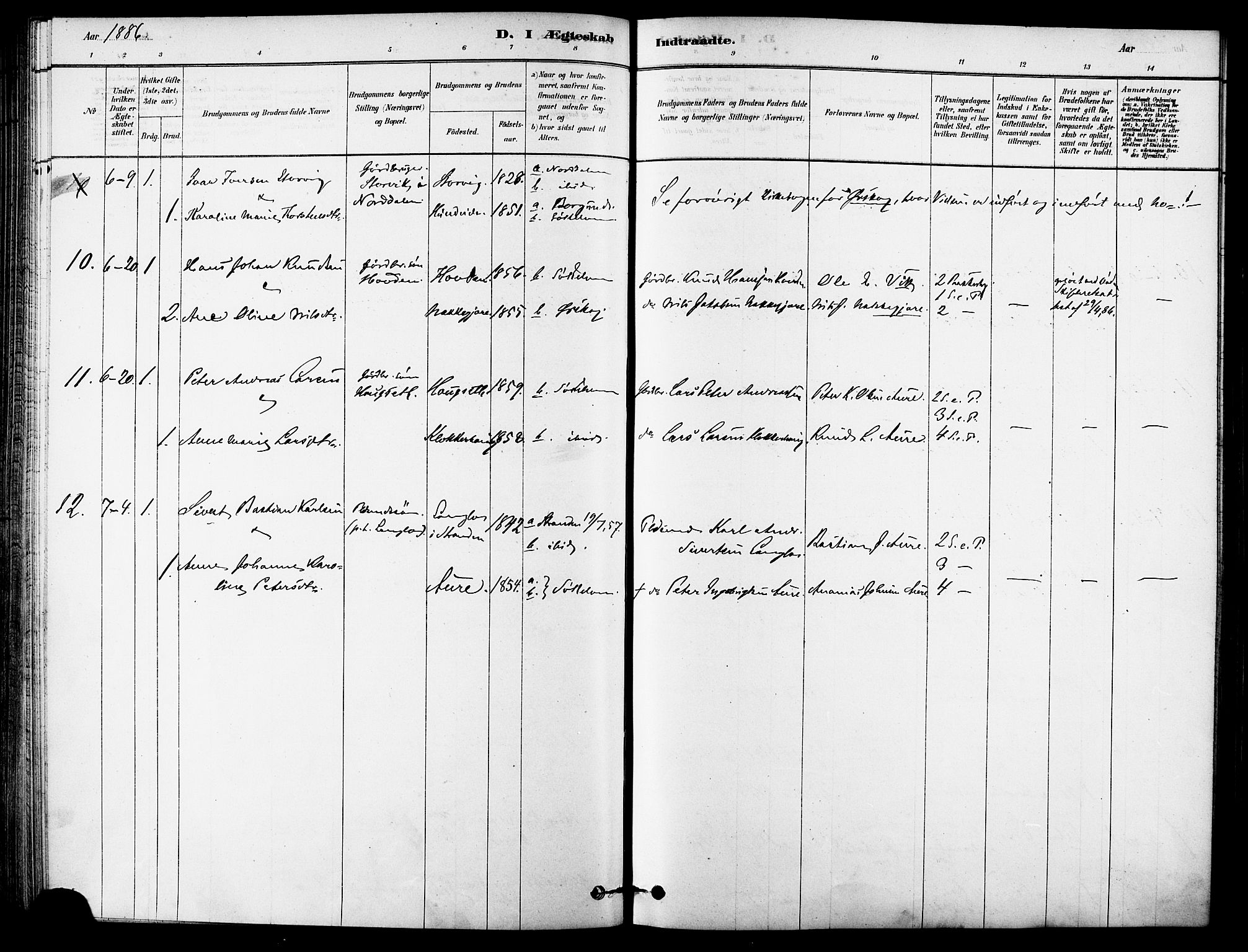 Ministerialprotokoller, klokkerbøker og fødselsregistre - Møre og Romsdal, AV/SAT-A-1454/523/L0334: Ministerialbok nr. 523A01, 1878-1891