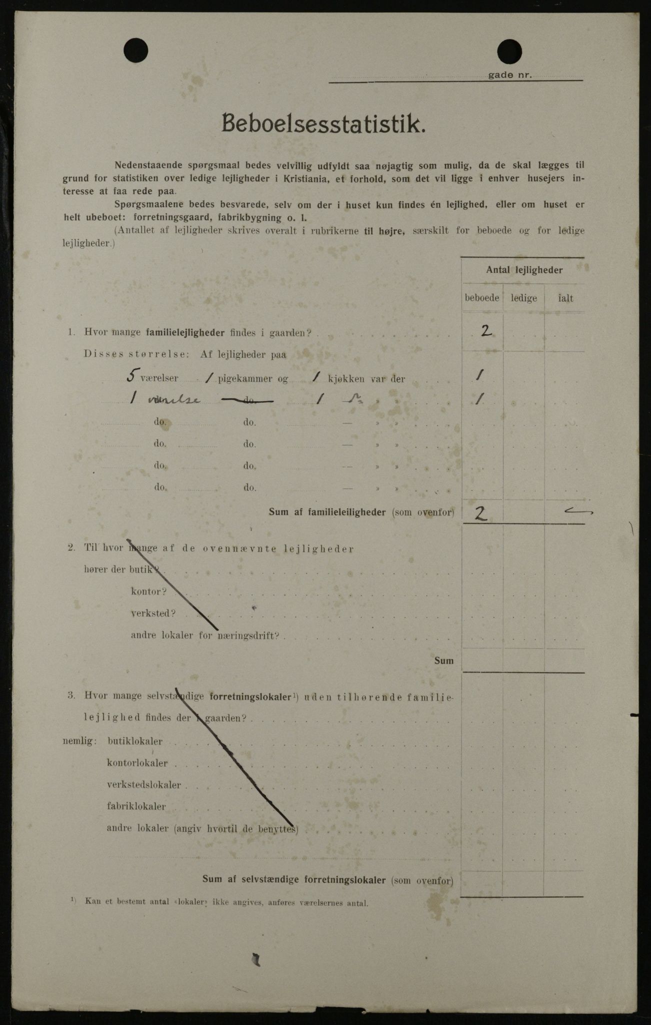 OBA, Kommunal folketelling 1.2.1908 for Kristiania kjøpstad, 1908, s. 21499