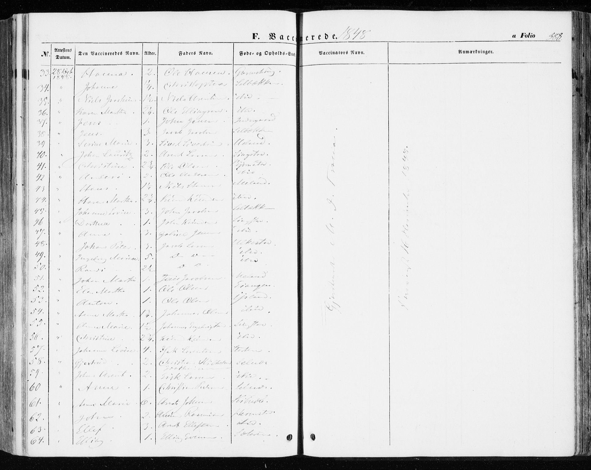 Ministerialprotokoller, klokkerbøker og fødselsregistre - Sør-Trøndelag, AV/SAT-A-1456/646/L0611: Ministerialbok nr. 646A09, 1848-1857, s. 388