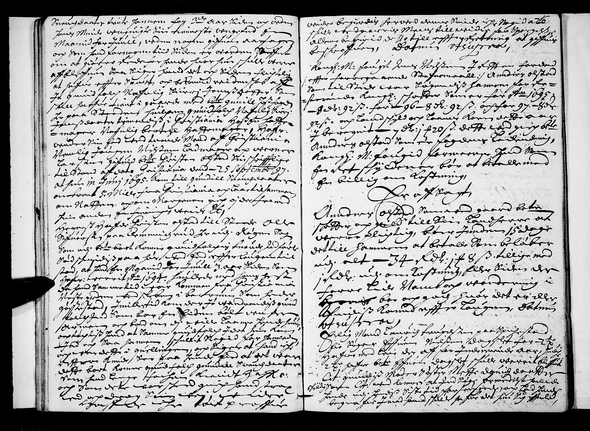 Lier, Røyken og Hurum sorenskriveri, AV/SAKO-A-89/F/Fa/L0037: Tingbok, 1697-1699, s. 26