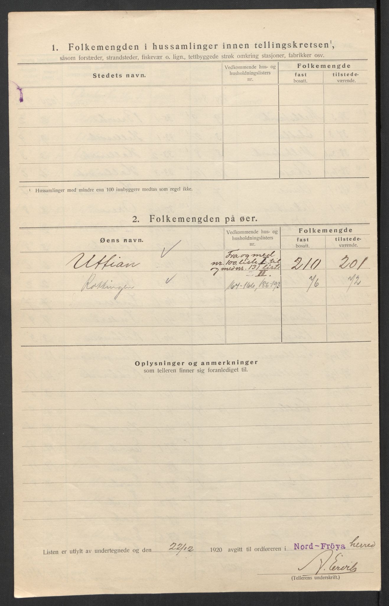 SAT, Folketelling 1920 for 1620 Nord-Frøya herred, 1920, s. 11