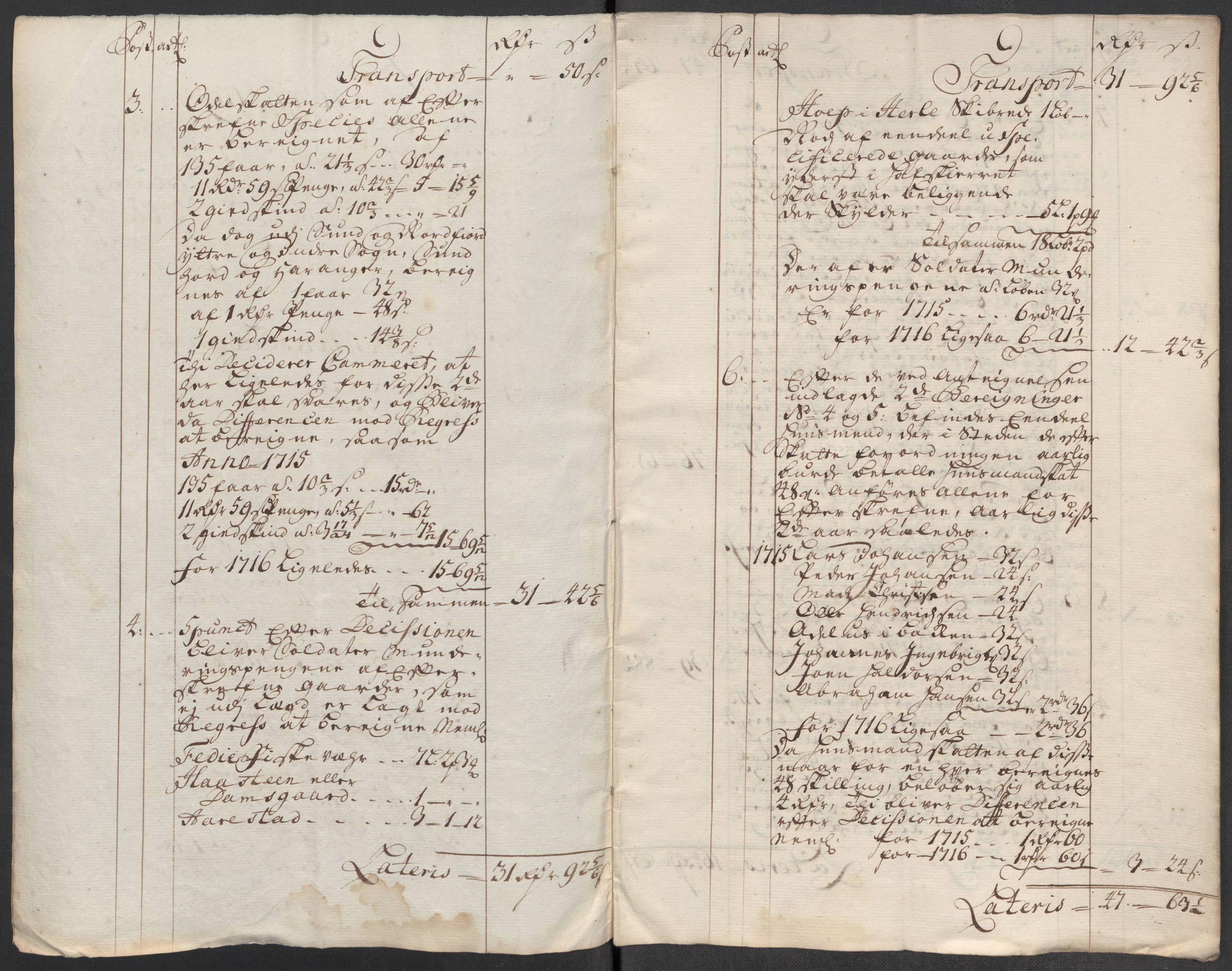 Rentekammeret inntil 1814, Reviderte regnskaper, Fogderegnskap, RA/EA-4092/R51/L3198: Fogderegnskap Nordhordland og Voss, 1715, s. 336