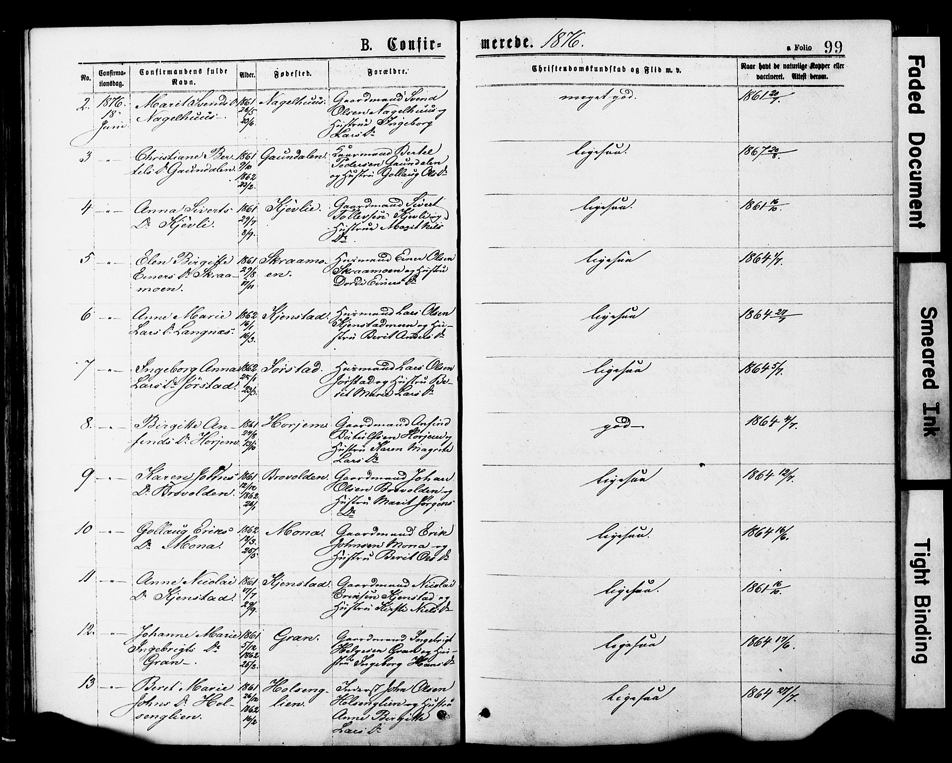 Ministerialprotokoller, klokkerbøker og fødselsregistre - Nord-Trøndelag, SAT/A-1458/749/L0473: Ministerialbok nr. 749A07, 1873-1887, s. 99