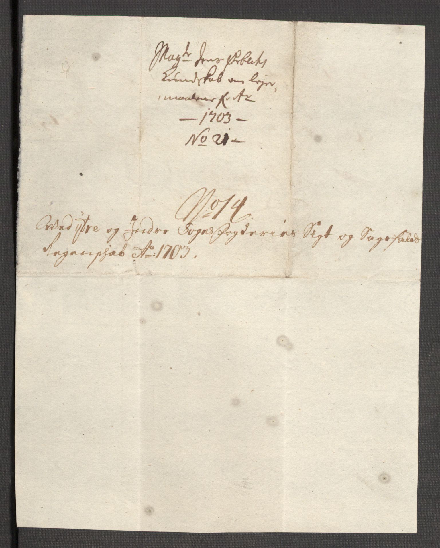 Rentekammeret inntil 1814, Reviderte regnskaper, Fogderegnskap, AV/RA-EA-4092/R52/L3313: Fogderegnskap Sogn, 1703-1704, s. 179