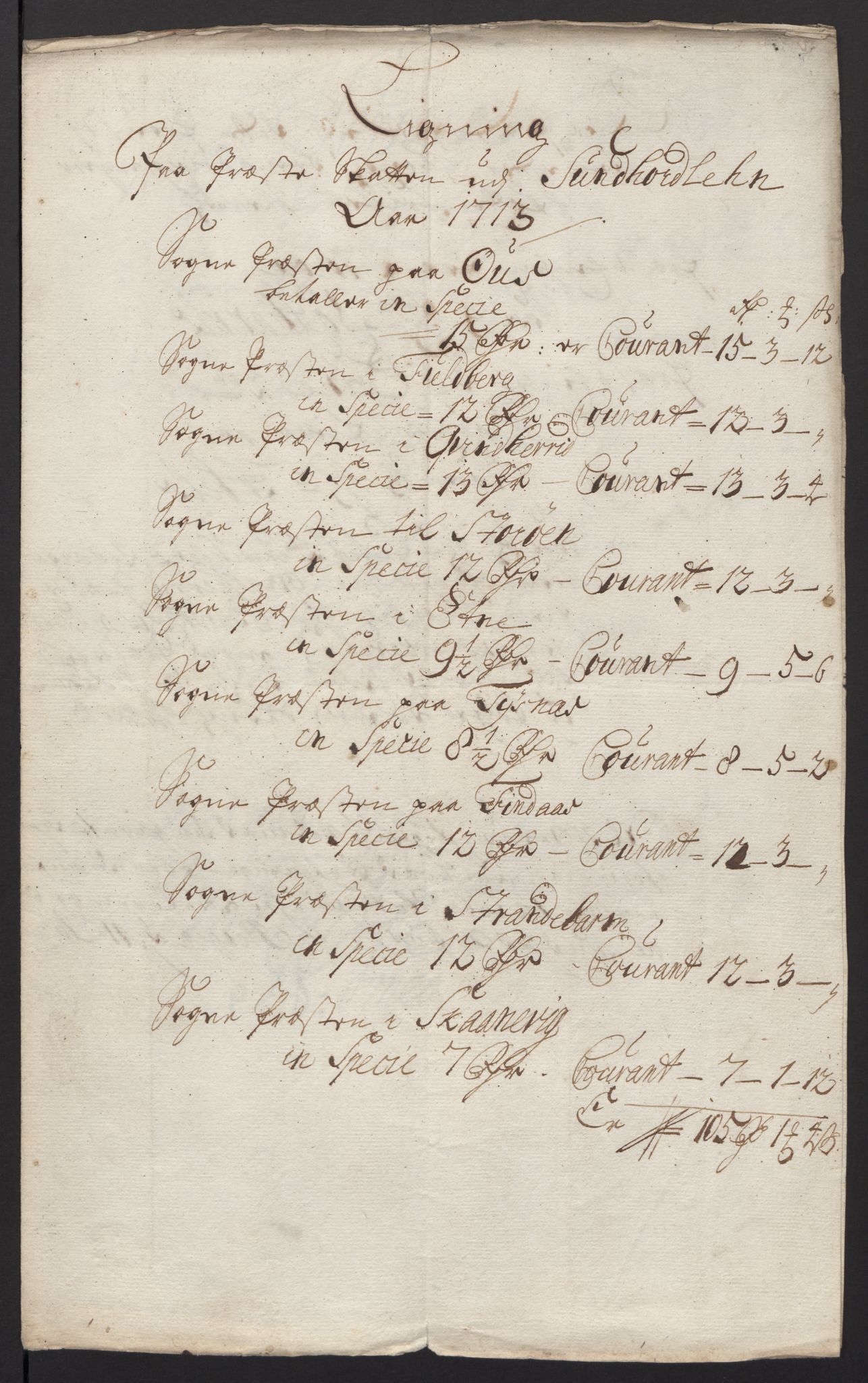 Rentekammeret inntil 1814, Reviderte regnskaper, Fogderegnskap, RA/EA-4092/R48/L2989: Fogderegnskap Sunnhordland og Hardanger, 1713, s. 109