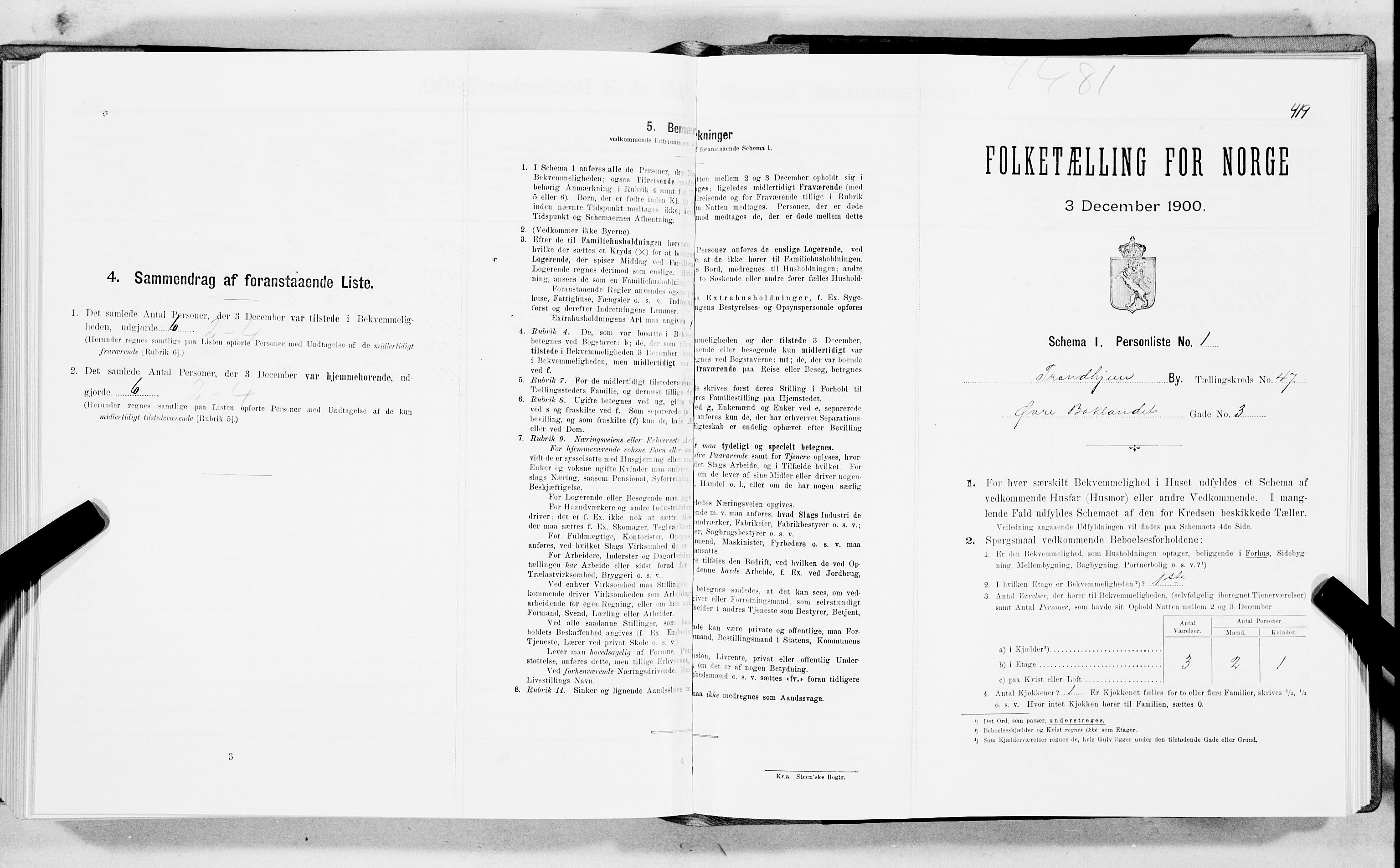 SAT, Folketelling 1900 for 1601 Trondheim kjøpstad, 1900, s. 7722
