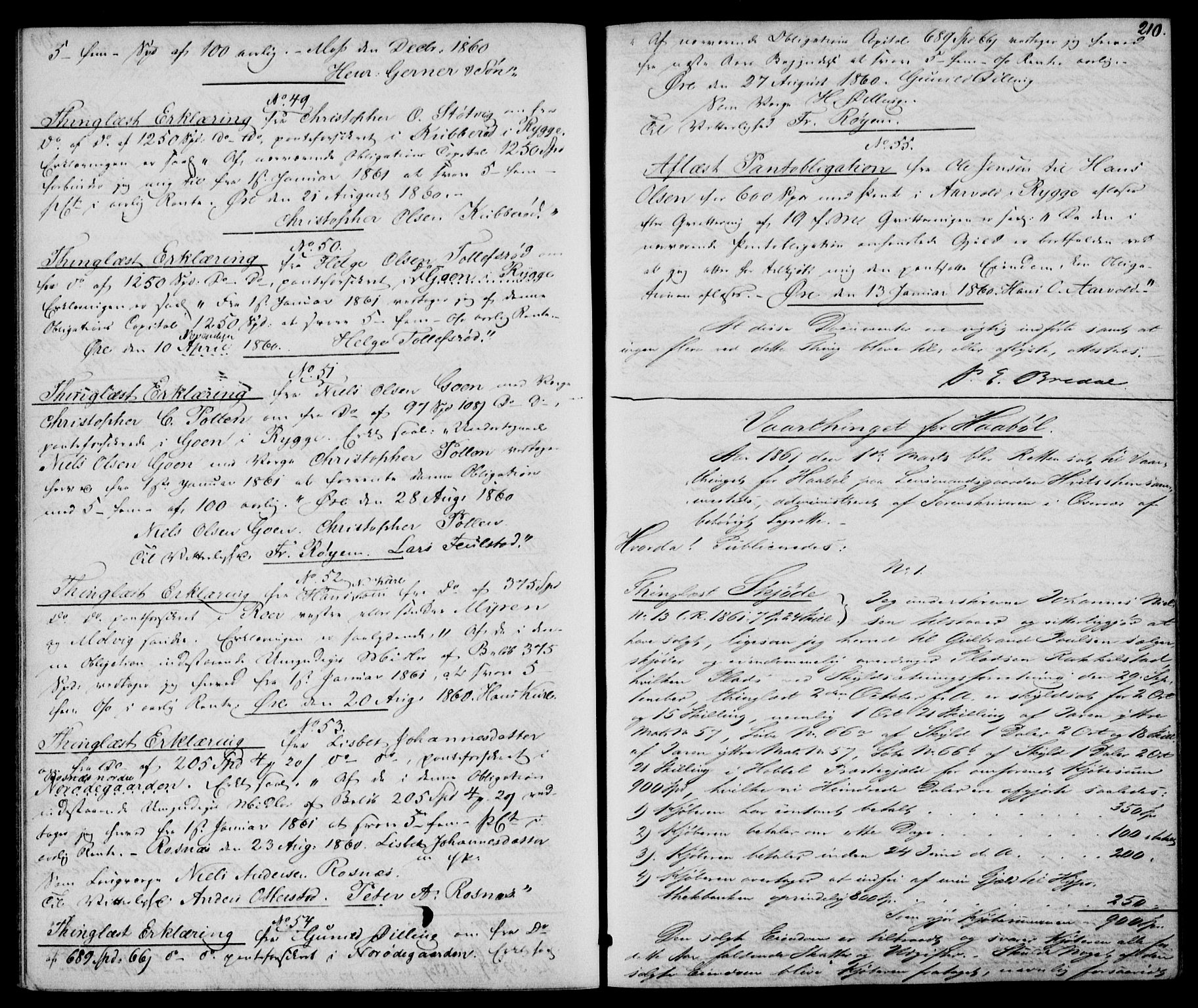 Moss sorenskriveri, SAO/A-10168: Pantebok nr. 12, 1859-1863, s. 210