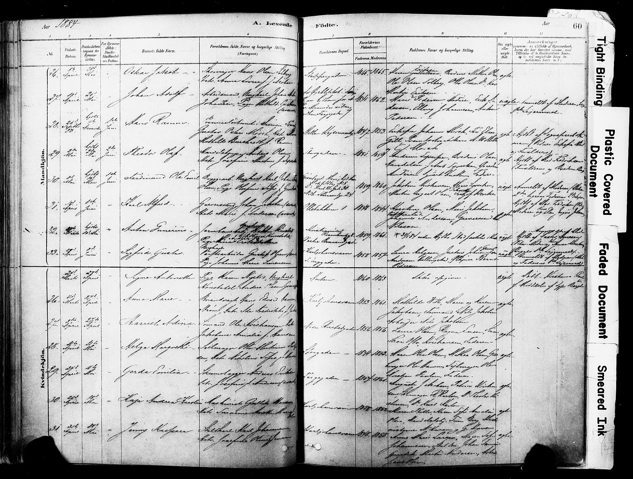 Horten kirkebøker, AV/SAKO-A-348/F/Fa/L0003: Ministerialbok nr. 3, 1878-1887, s. 60