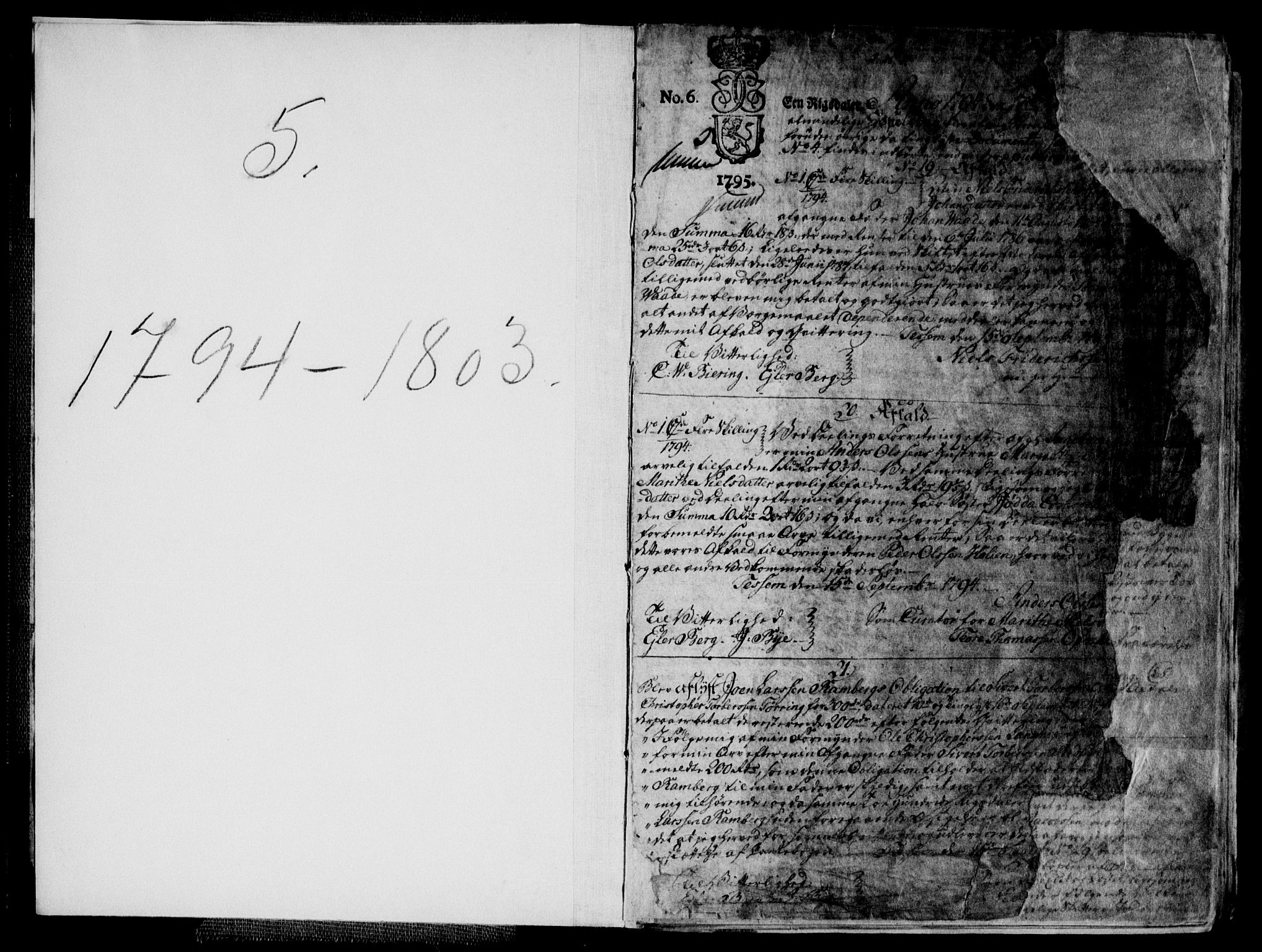 Inderøy sorenskriveri, SAT/A-4147/1/2/2C/L0008: Pantebok nr. 5a, 1794-1803, s. 1