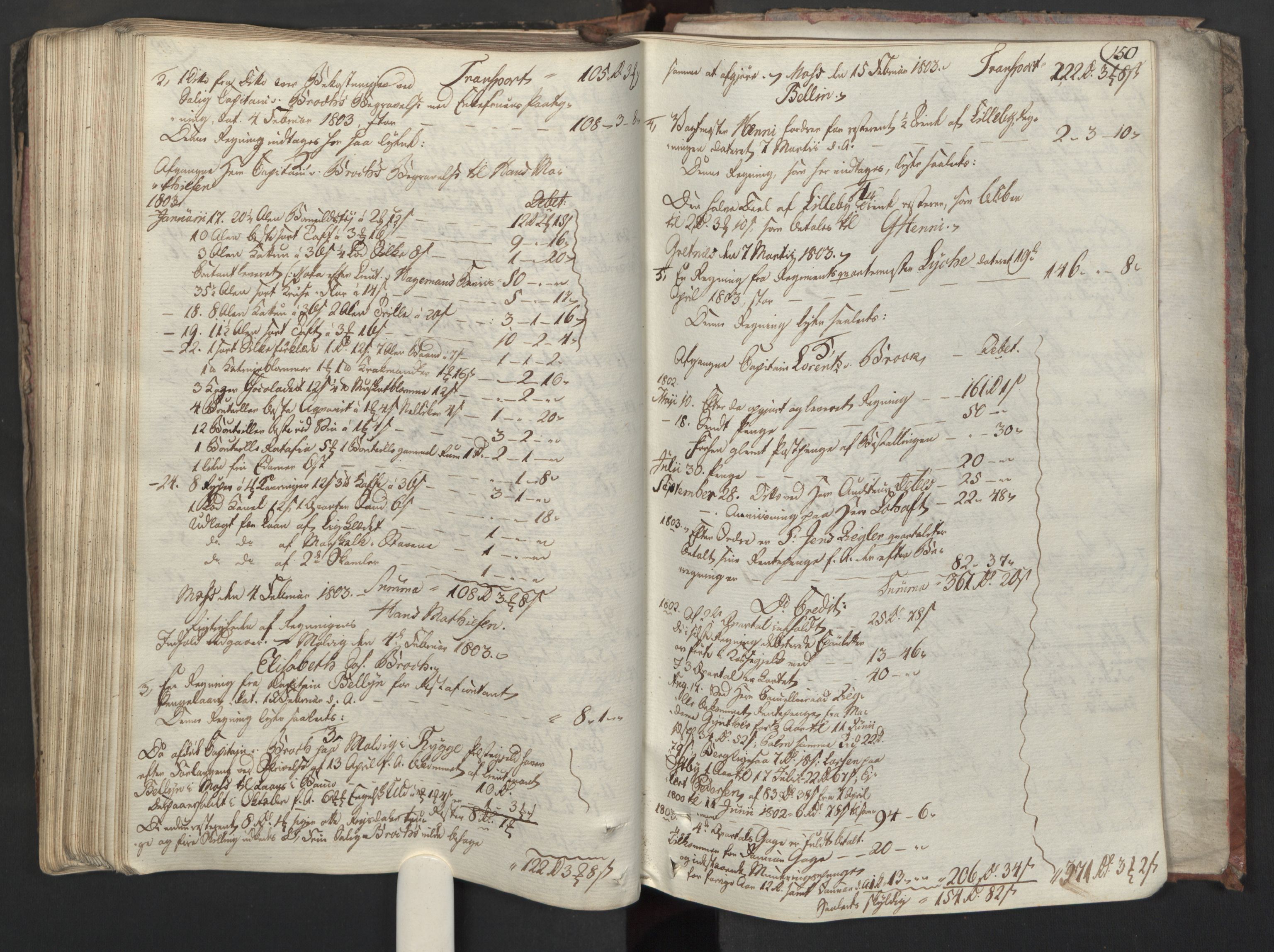 Forsvaret, Generalauditøren, AV/RA-RAFA-1772/F/Fj/Fjc/L0009: Skifteprotokol for det søndenfjeldske inf. reg.s nationale batailloner, 1789-1807, s. 149b-150a