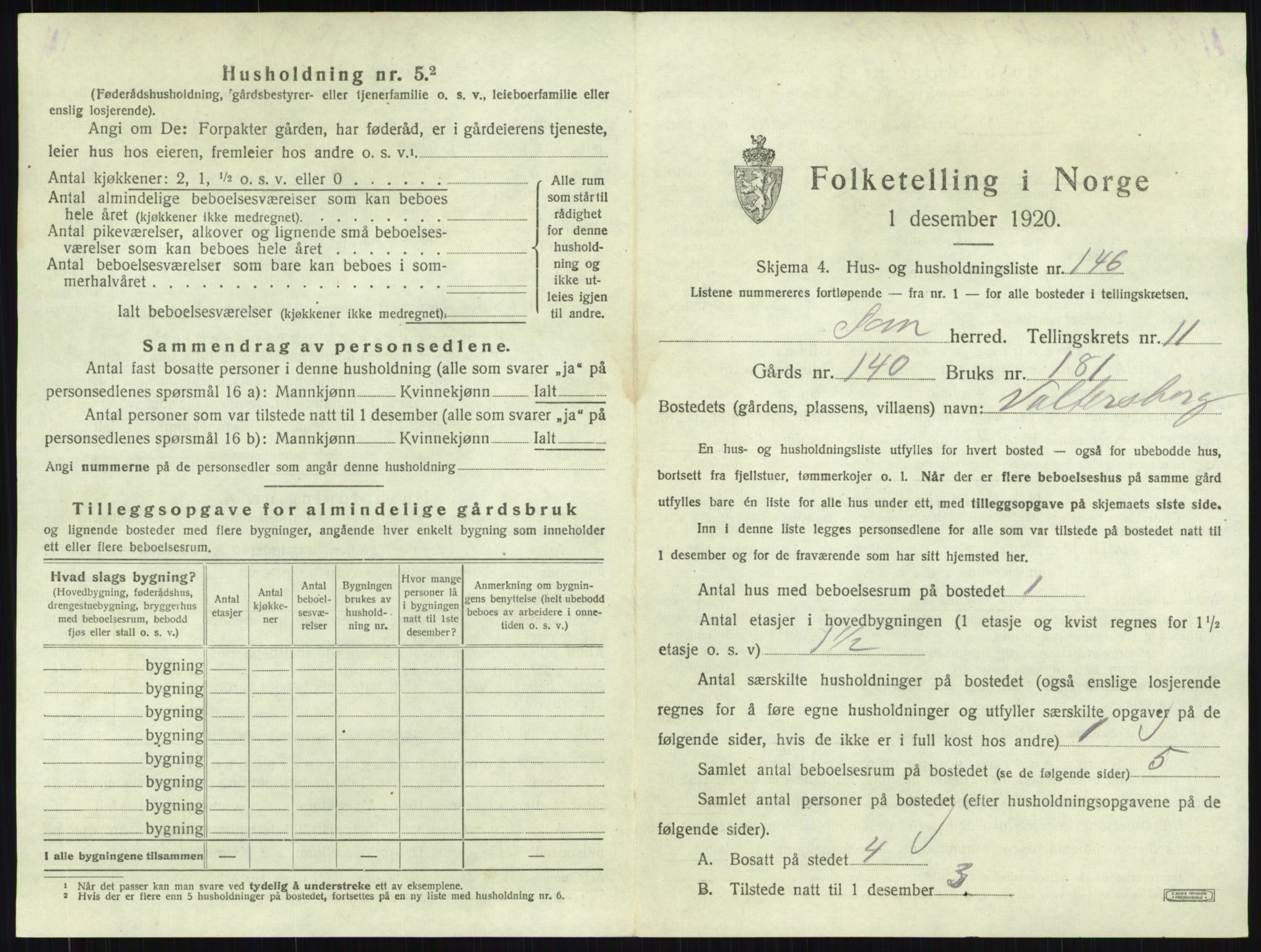 SAKO, Folketelling 1920 for 0721 Sem herred, 1920, s. 2532