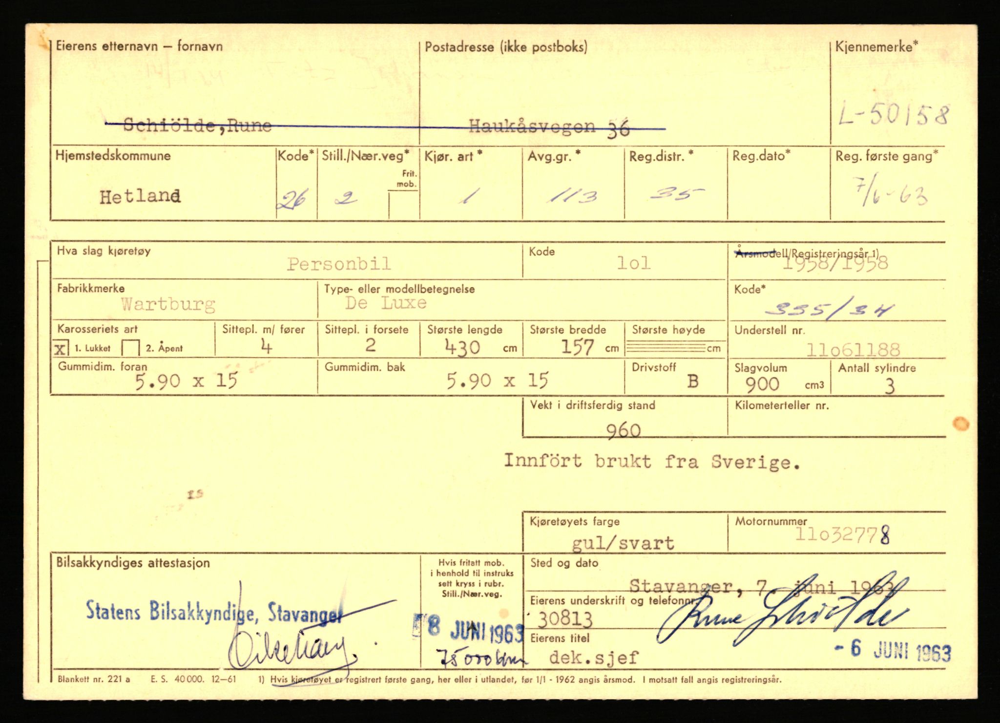 Stavanger trafikkstasjon, AV/SAST-A-101942/0/F/L0049: L-29900 - L-50599, 1930-1971, s. 607