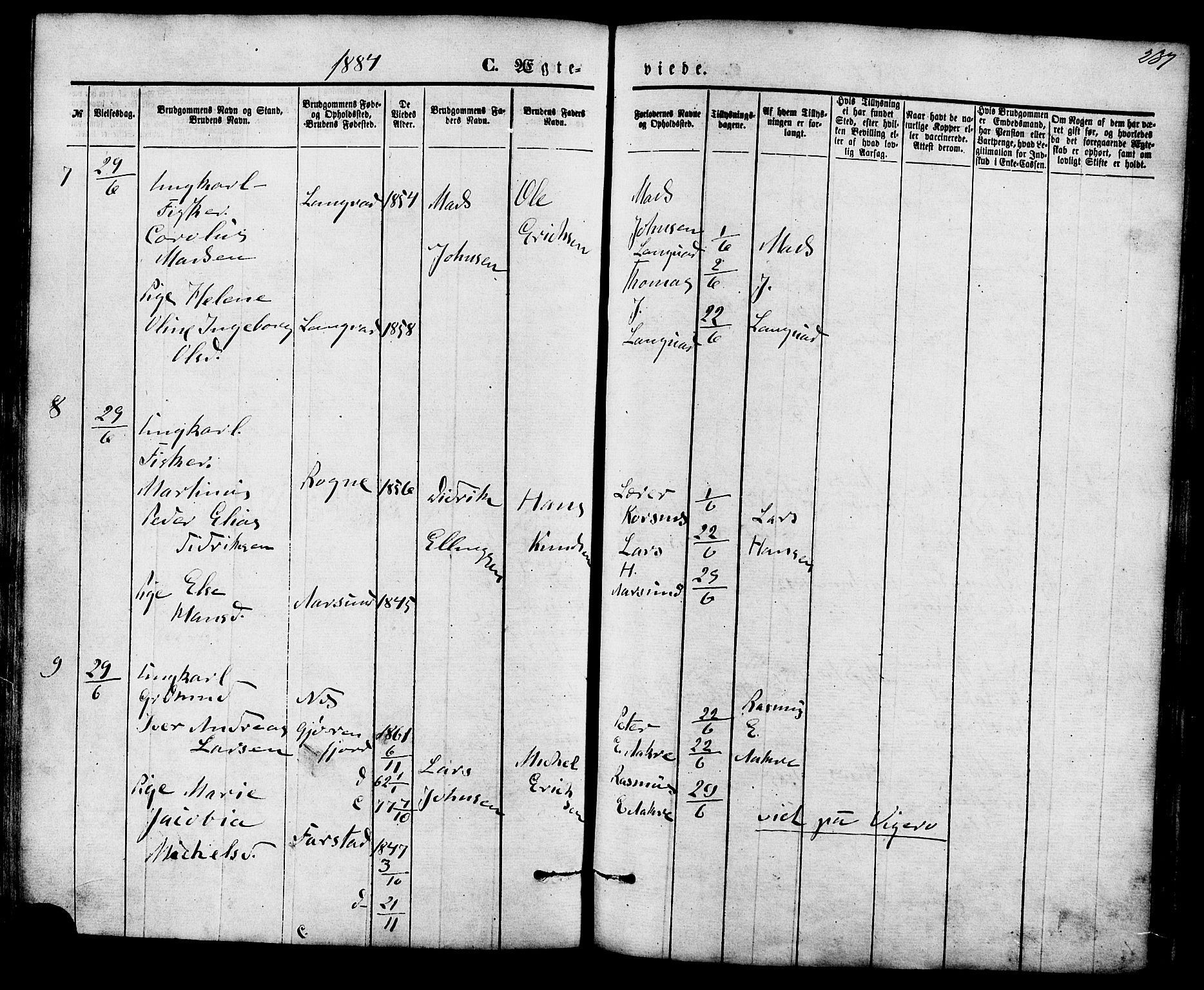 Ministerialprotokoller, klokkerbøker og fødselsregistre - Møre og Romsdal, AV/SAT-A-1454/536/L0500: Ministerialbok nr. 536A09, 1876-1889, s. 237