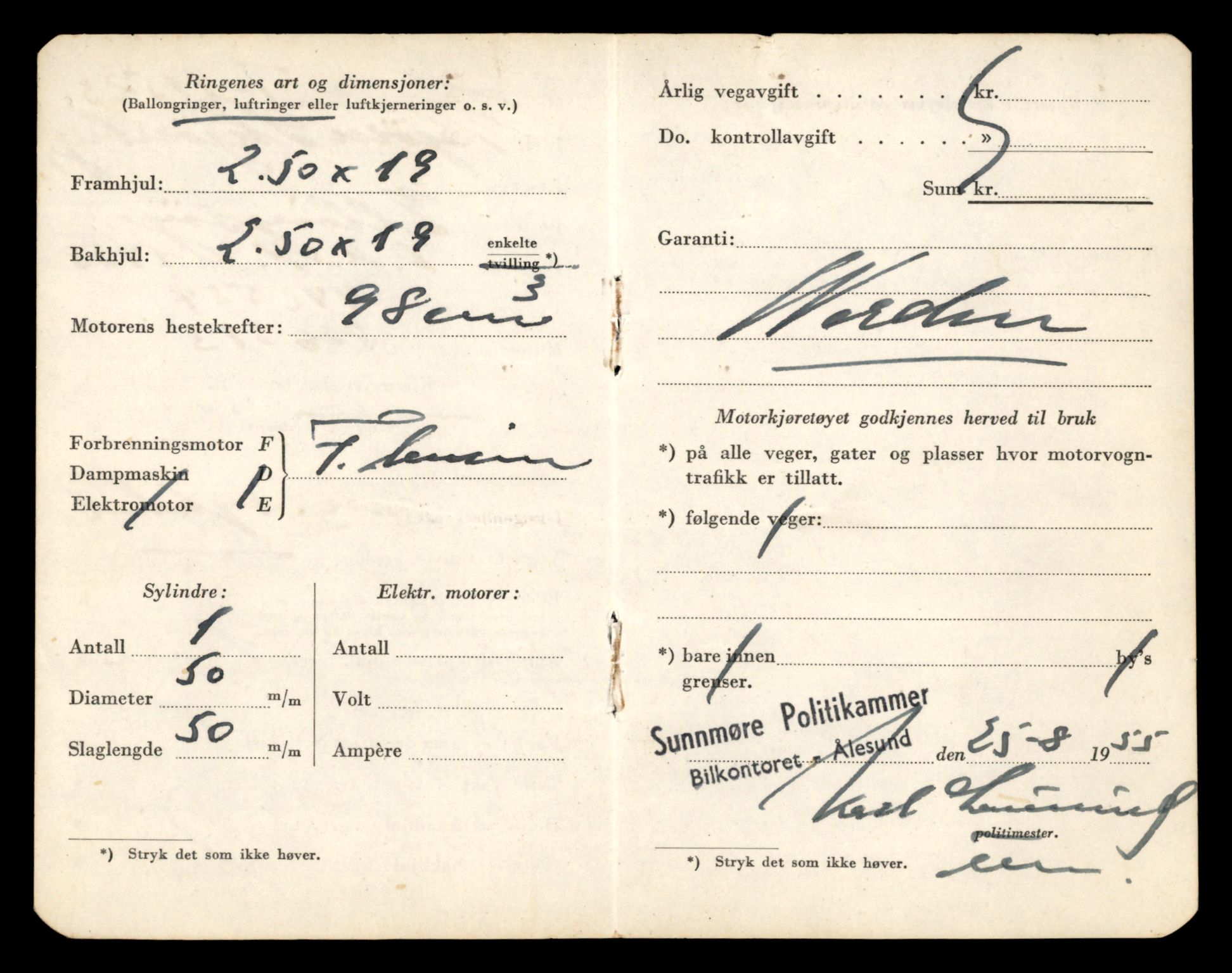 Møre og Romsdal vegkontor - Ålesund trafikkstasjon, SAT/A-4099/F/Fe/L0029: Registreringskort for kjøretøy T 11430 - T 11619, 1927-1998, s. 1689