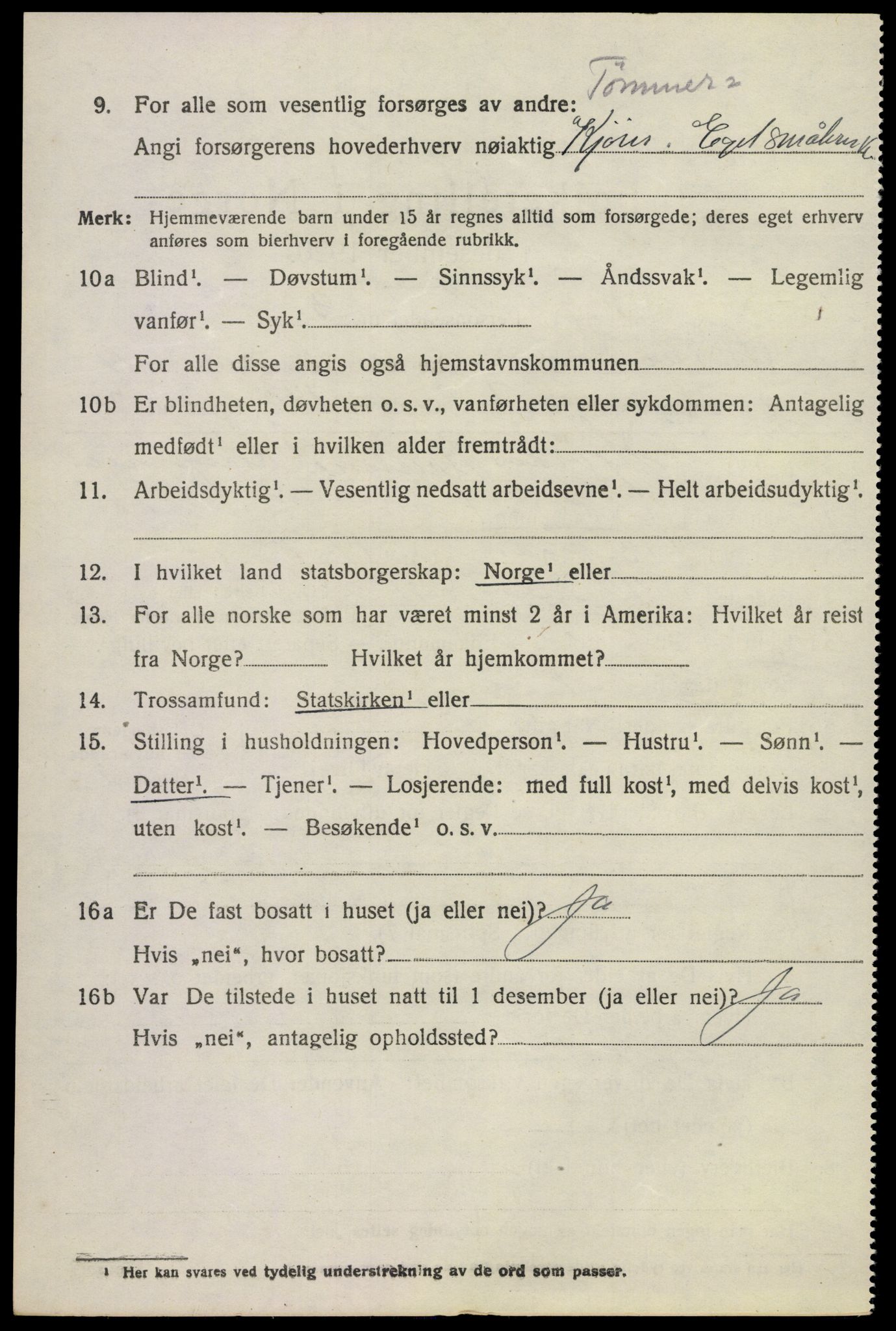 SAKO, Folketelling 1920 for 0630 Øvre Sandsvær herred, 1920, s. 5745