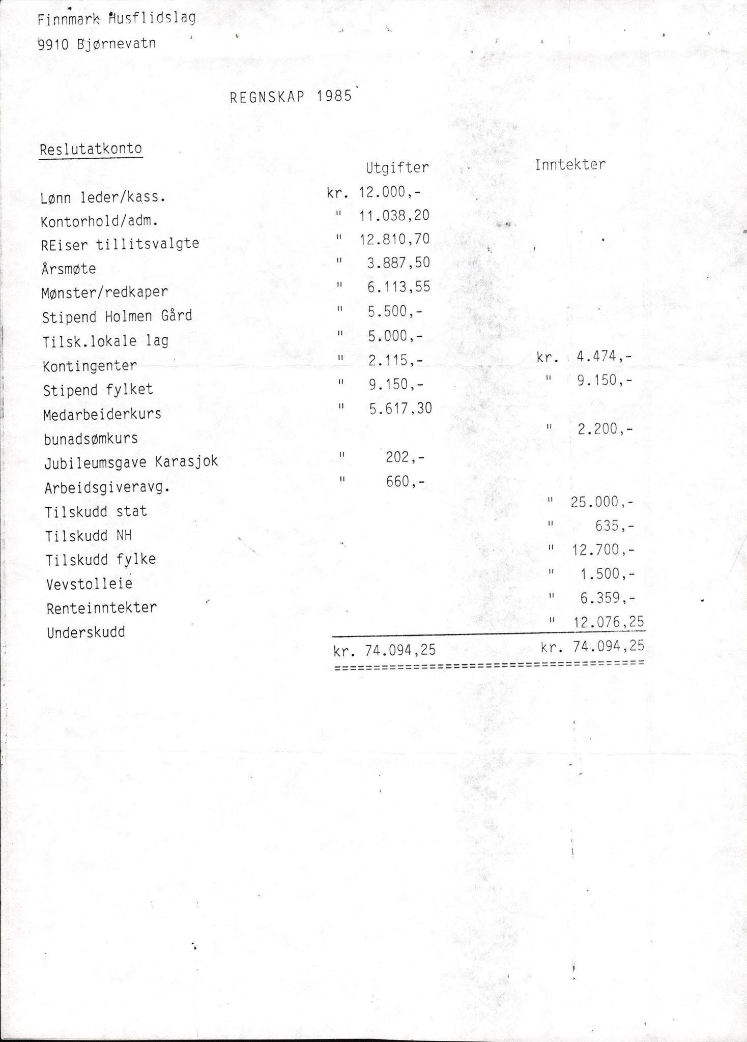 Finnmark Husflidslag, FMFB/A-1134/A/L0003: Møtebok, 1983-1994, s. 105