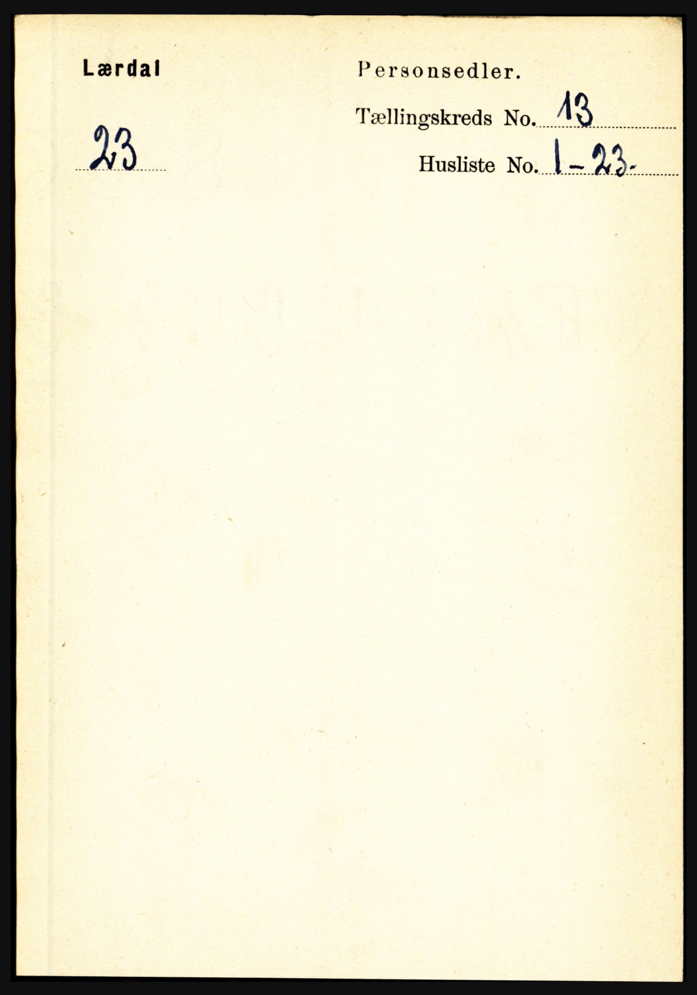 RA, Folketelling 1891 for 1422 Lærdal herred, 1891, s. 2757