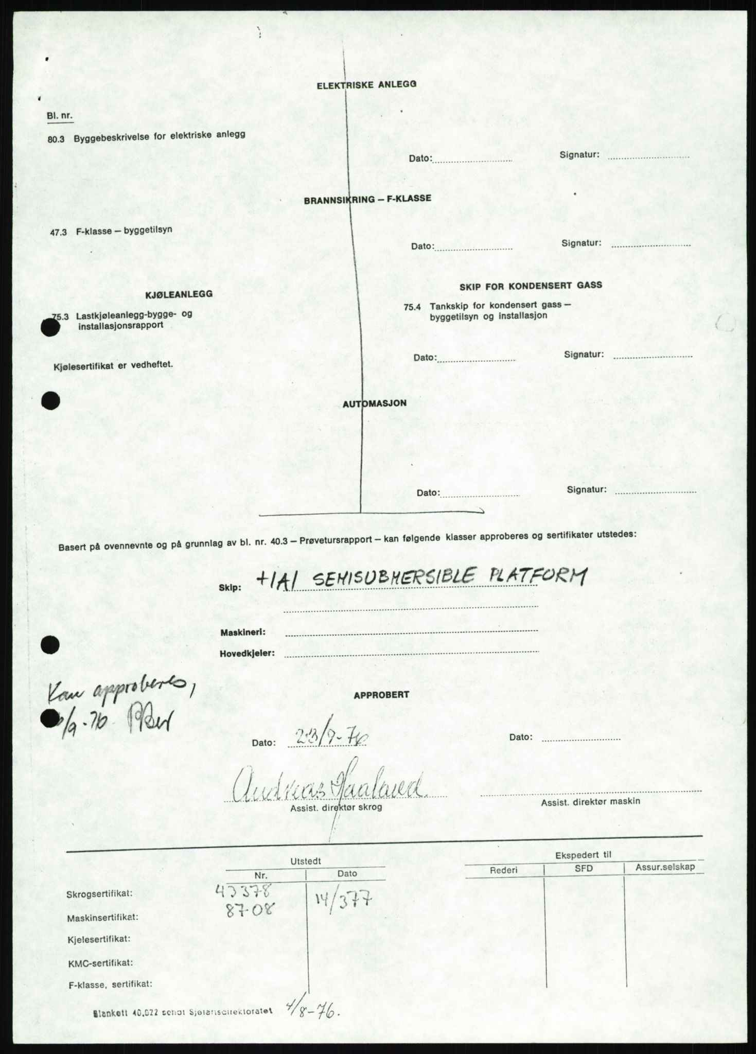 Justisdepartementet, Granskningskommisjonen ved Alexander Kielland-ulykken 27.3.1980, RA/S-1165/D/L0025: I Det norske Veritas (Doku.liste + I6, I12, I18-I20, I29, I32-I33, I35, I37-I39, I42)/J Department of Energy (J11)/M Lloyds Register(M6, M8-M10)/T (T2-T3/ U Stabilitet (U1-U2)/V Forankring (V1-V3), 1980-1981, s. 44