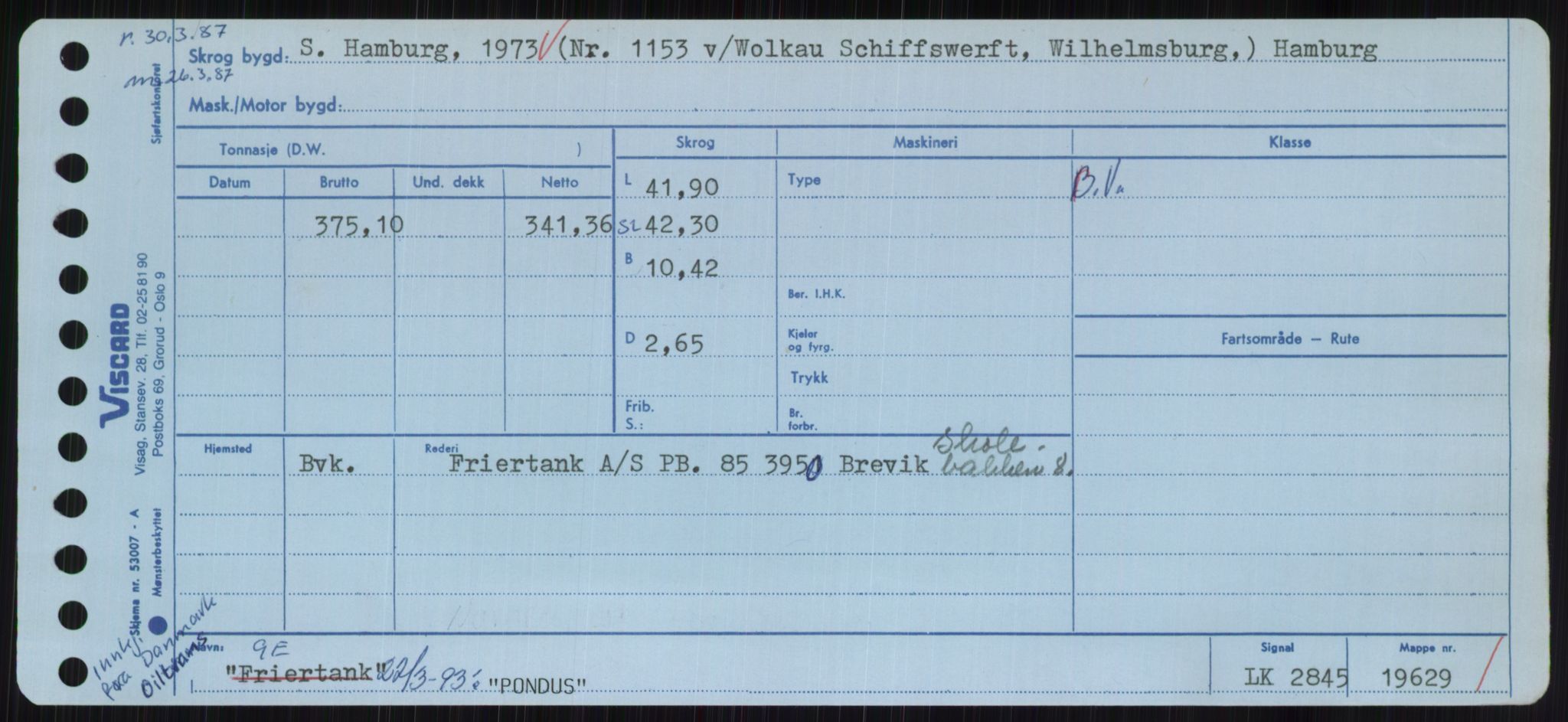 Sjøfartsdirektoratet med forløpere, Skipsmålingen, AV/RA-S-1627/H/Hc/L0001: Lektere, A-Y, s. 347