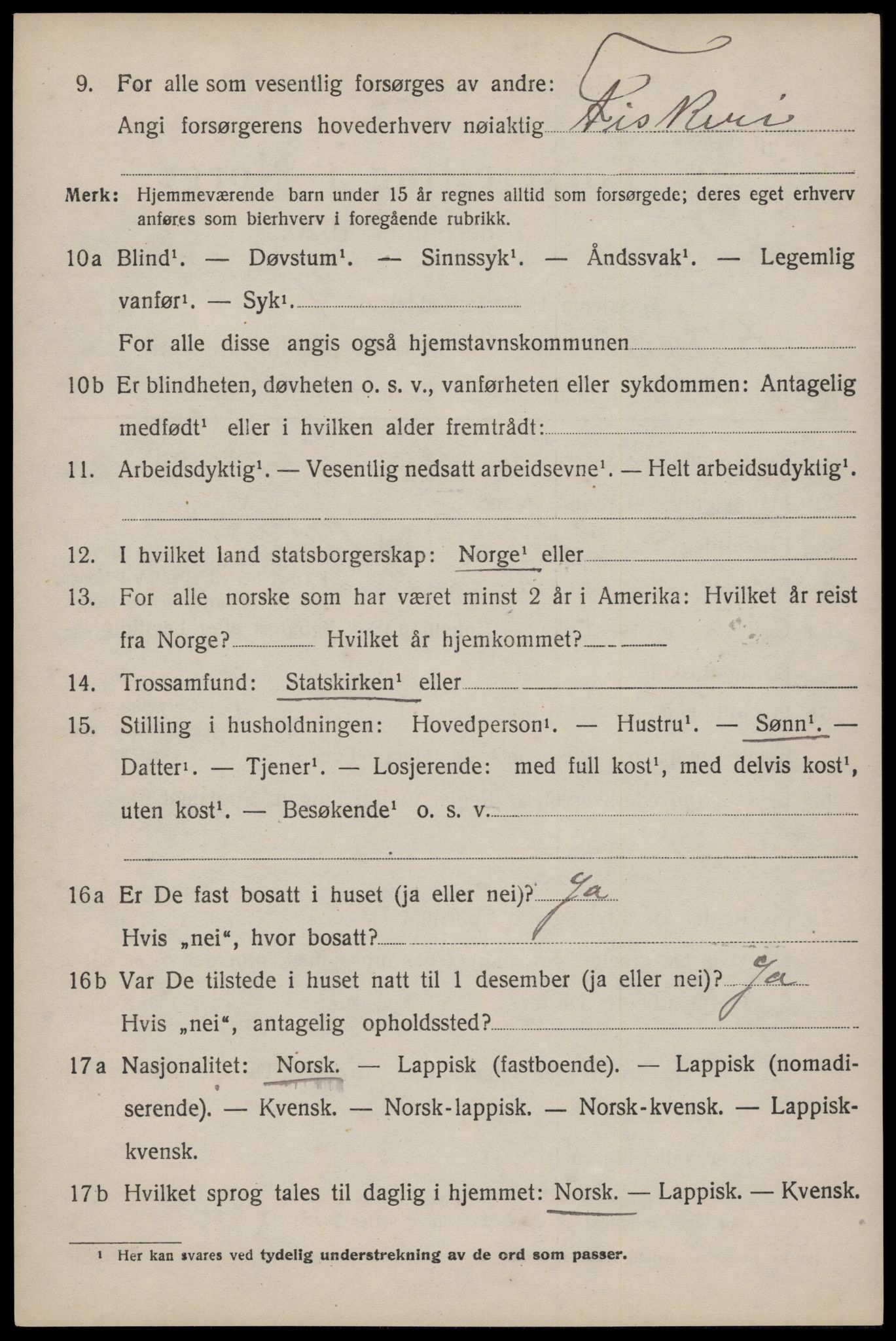 SAT, Folketelling 1920 for 1858 Moskenes herred, 1920, s. 1573