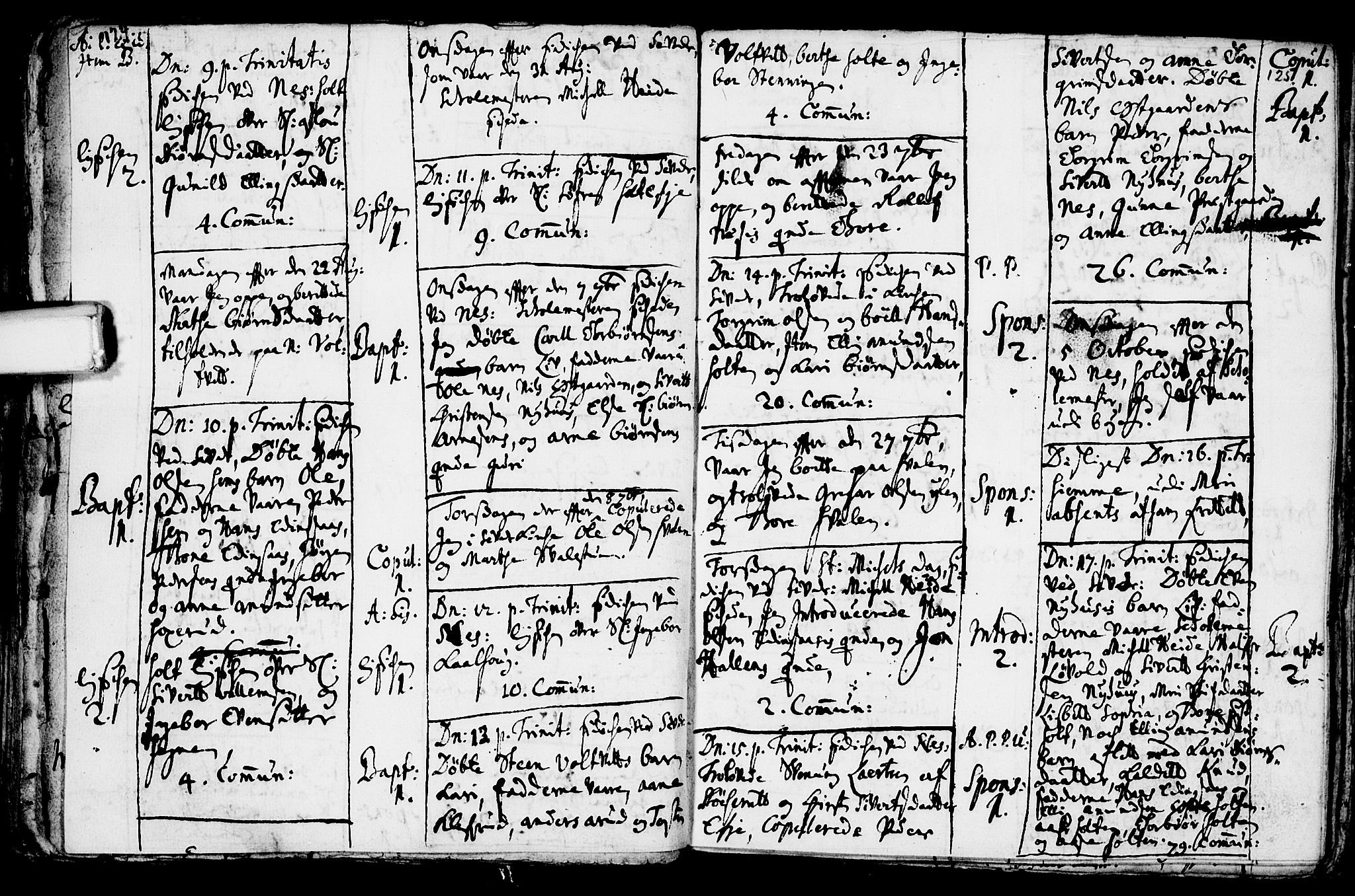 Sauherad kirkebøker, AV/SAKO-A-298/F/Fa/L0002: Ministerialbok nr. I 2, 1681-1720, s. 124-125