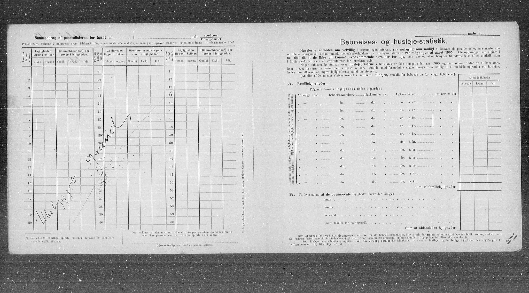 OBA, Kommunal folketelling 31.12.1905 for Kristiania kjøpstad, 1905, s. 31528