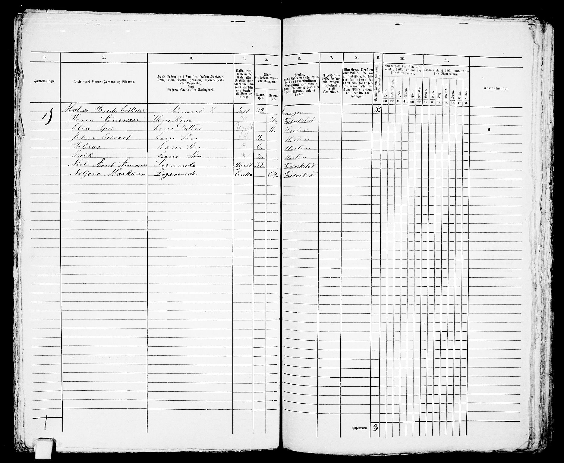 RA, Folketelling 1865 for 0703 Horten ladested, 1865, s. 1076