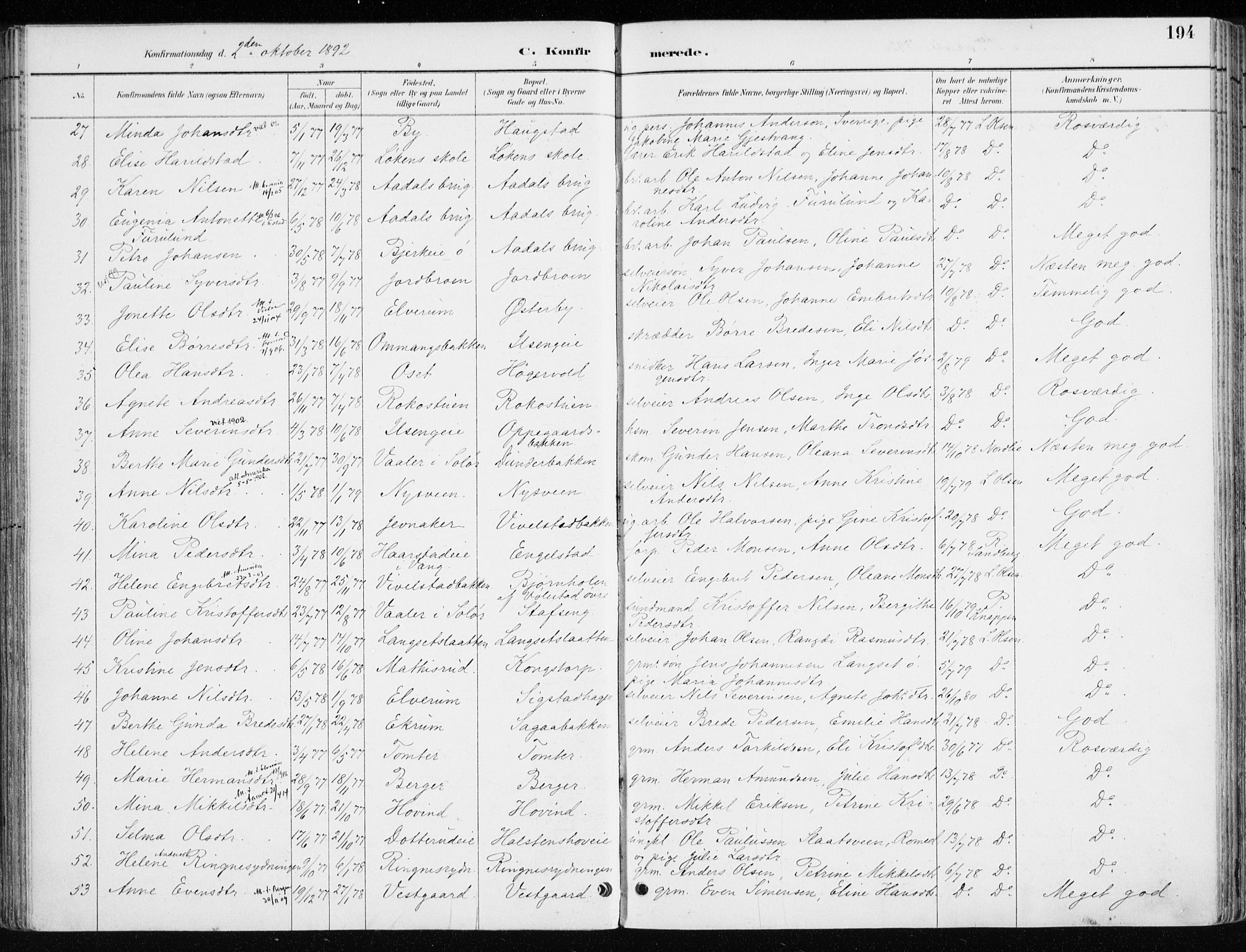 Løten prestekontor, AV/SAH-PREST-022/K/Ka/L0010: Ministerialbok nr. 10, 1892-1907, s. 194