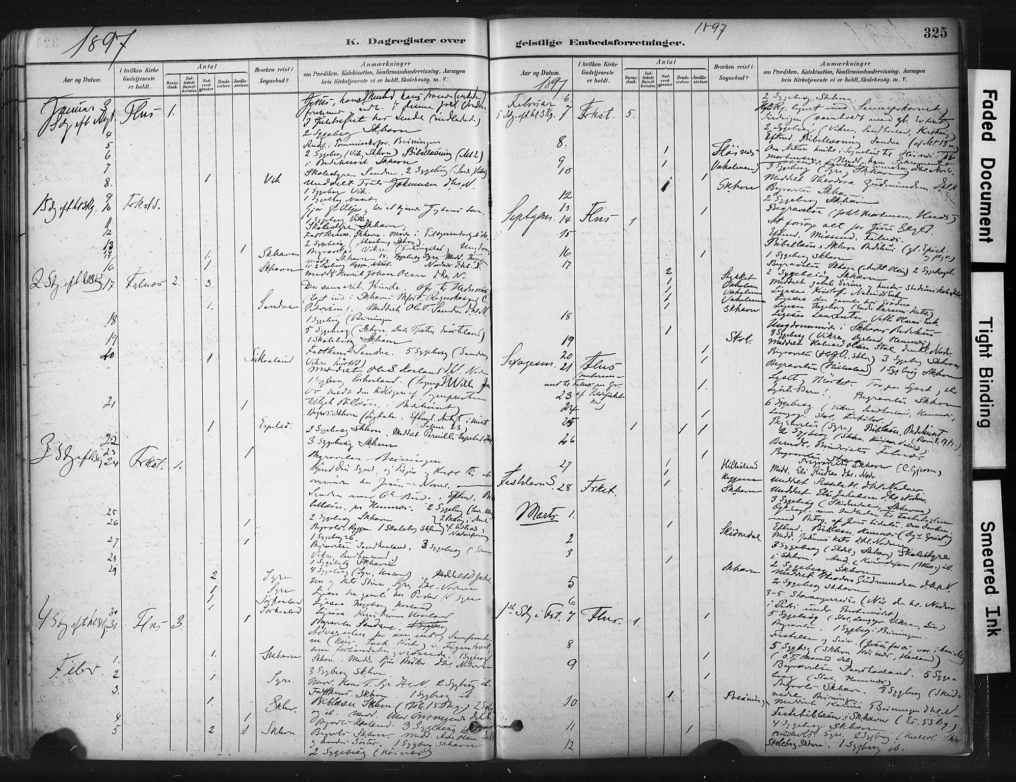 Skudenes sokneprestkontor, AV/SAST-A -101849/H/Ha/Haa/L0009: Ministerialbok nr. A 6, 1882-1912, s. 325