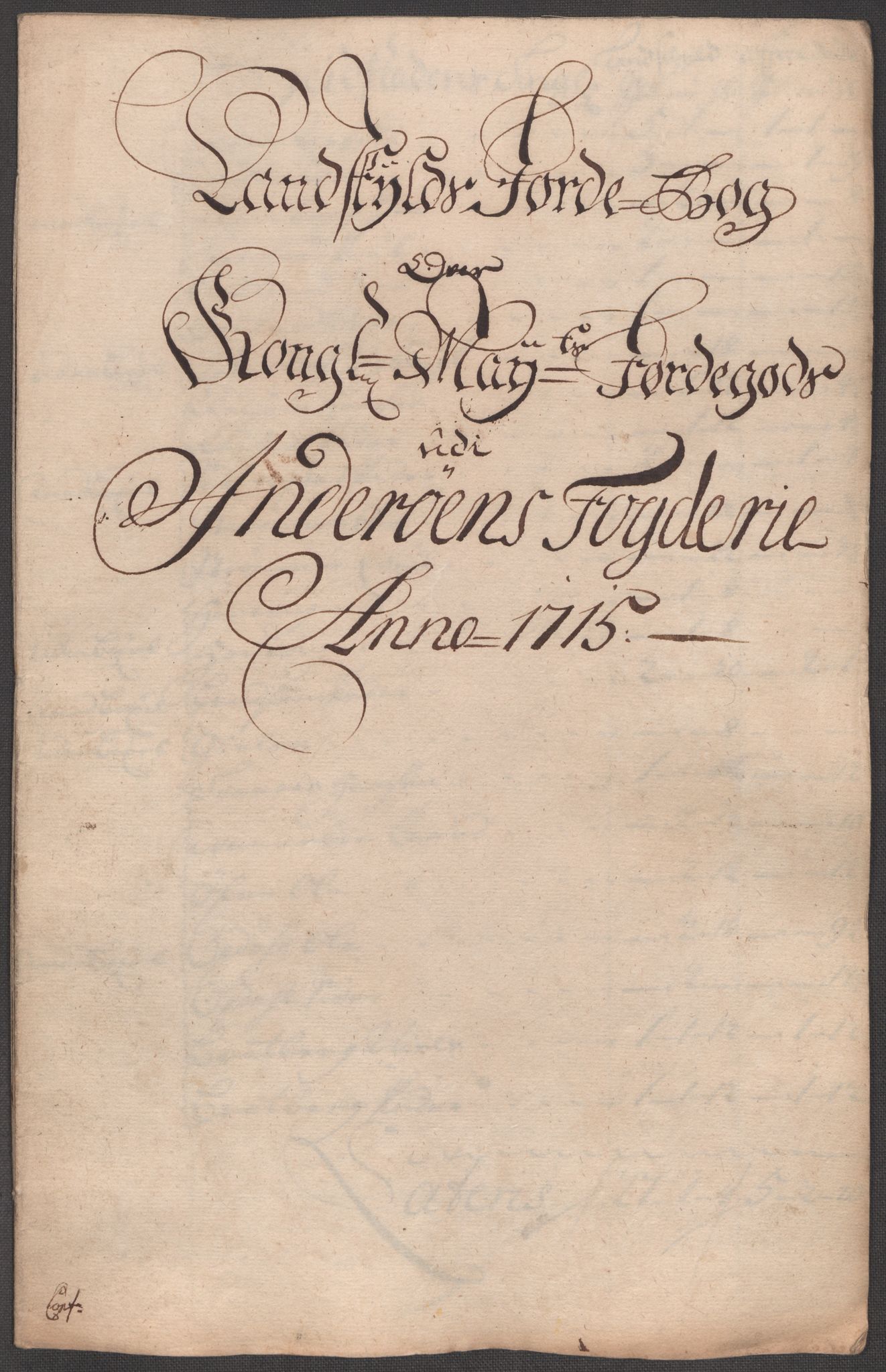 Rentekammeret inntil 1814, Reviderte regnskaper, Fogderegnskap, RA/EA-4092/R63/L4323: Fogderegnskap Inderøy, 1715, s. 217