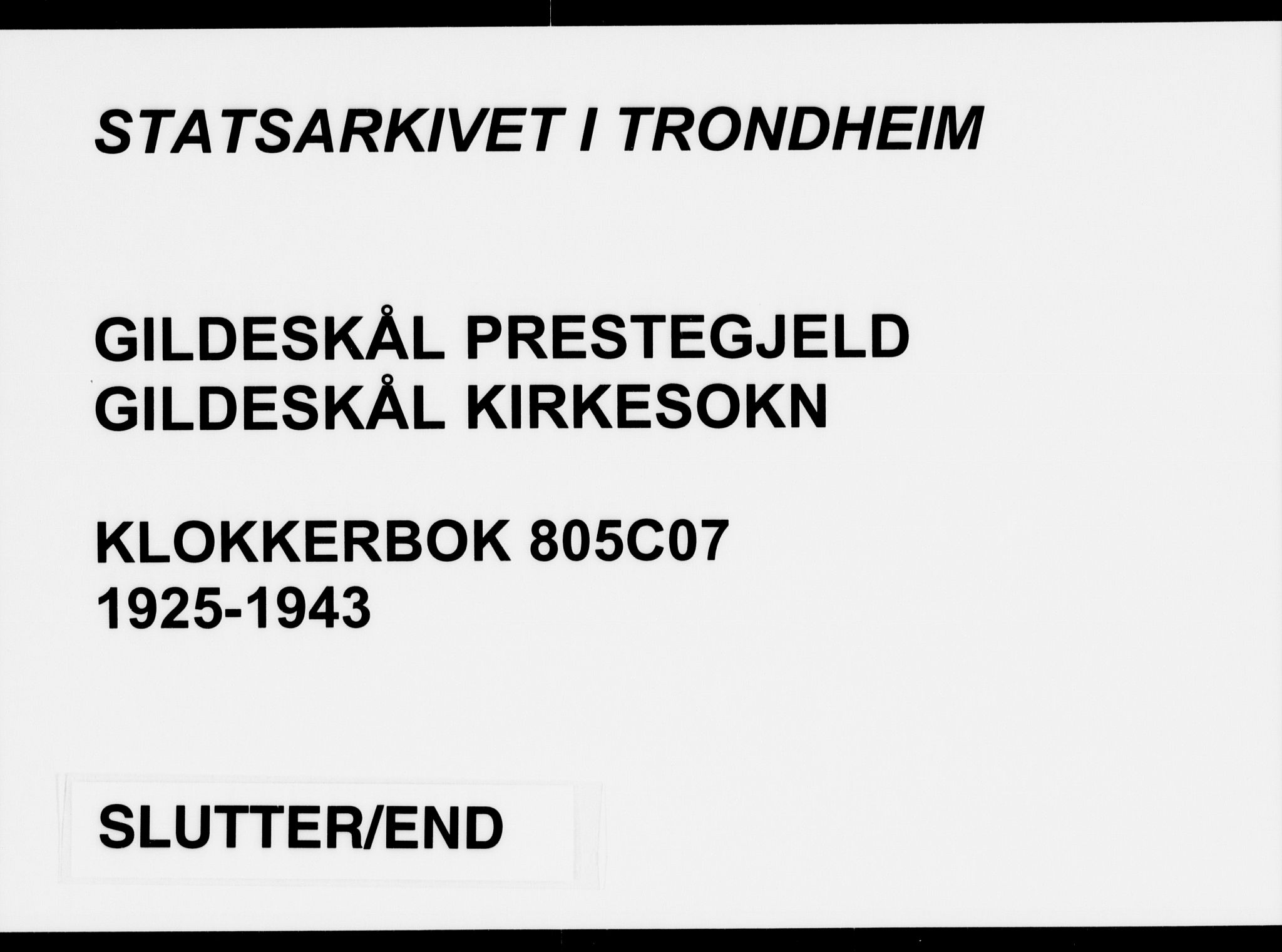 Ministerialprotokoller, klokkerbøker og fødselsregistre - Nordland, AV/SAT-A-1459/805/L0111: Klokkerbok nr. 805C07, 1925-1943