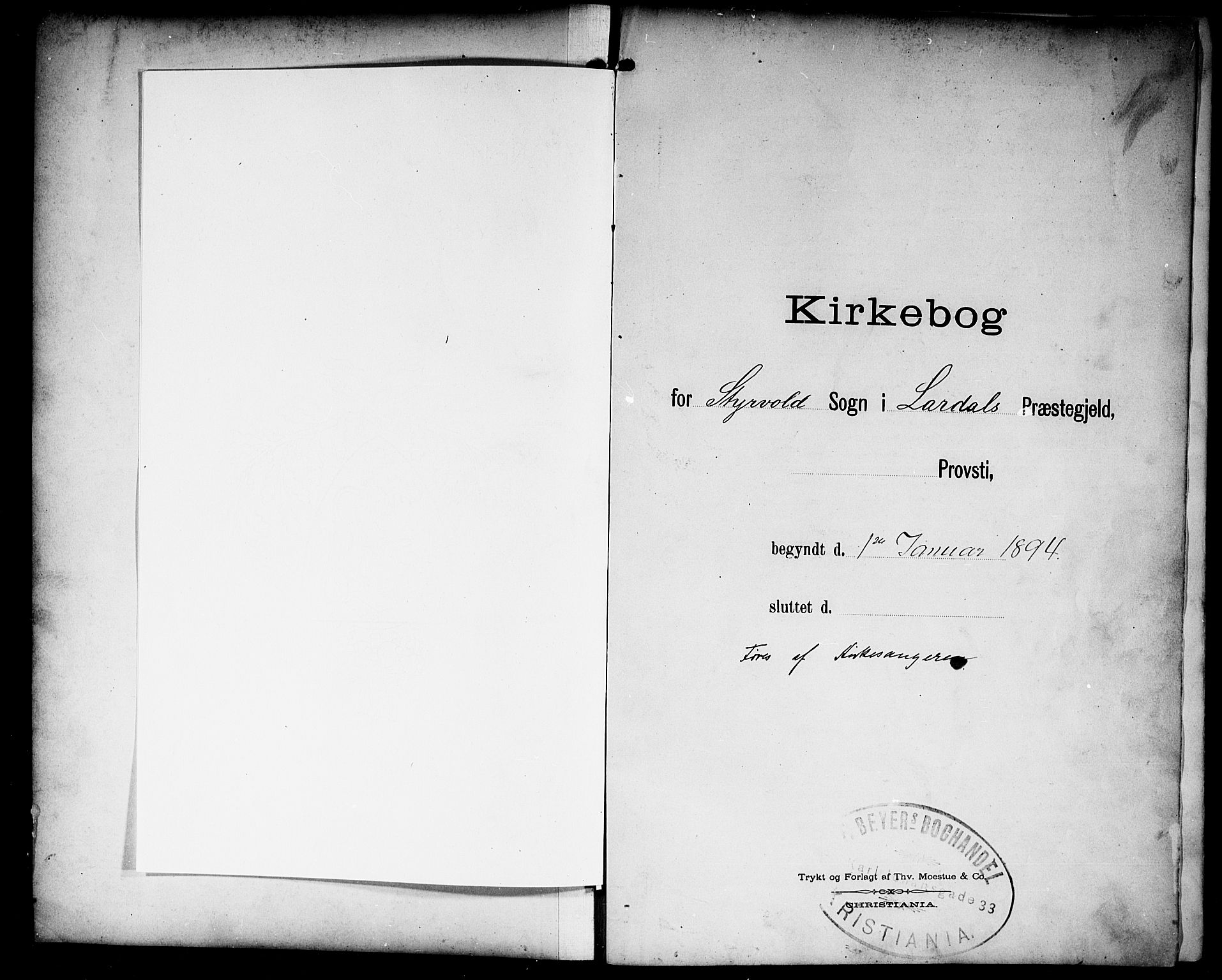 Lardal kirkebøker, SAKO/A-350/G/Gc/L0002: Klokkerbok nr. III 2, 1894-1918