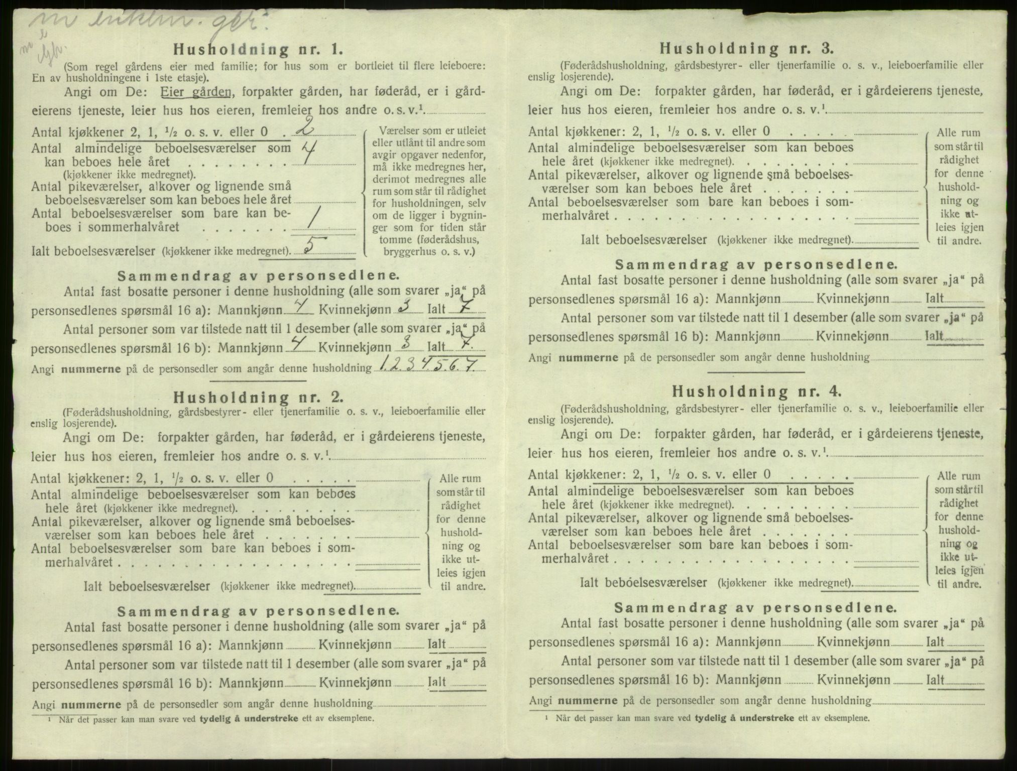 SAB, Folketelling 1920 for 1426 Luster herred, 1920, s. 53