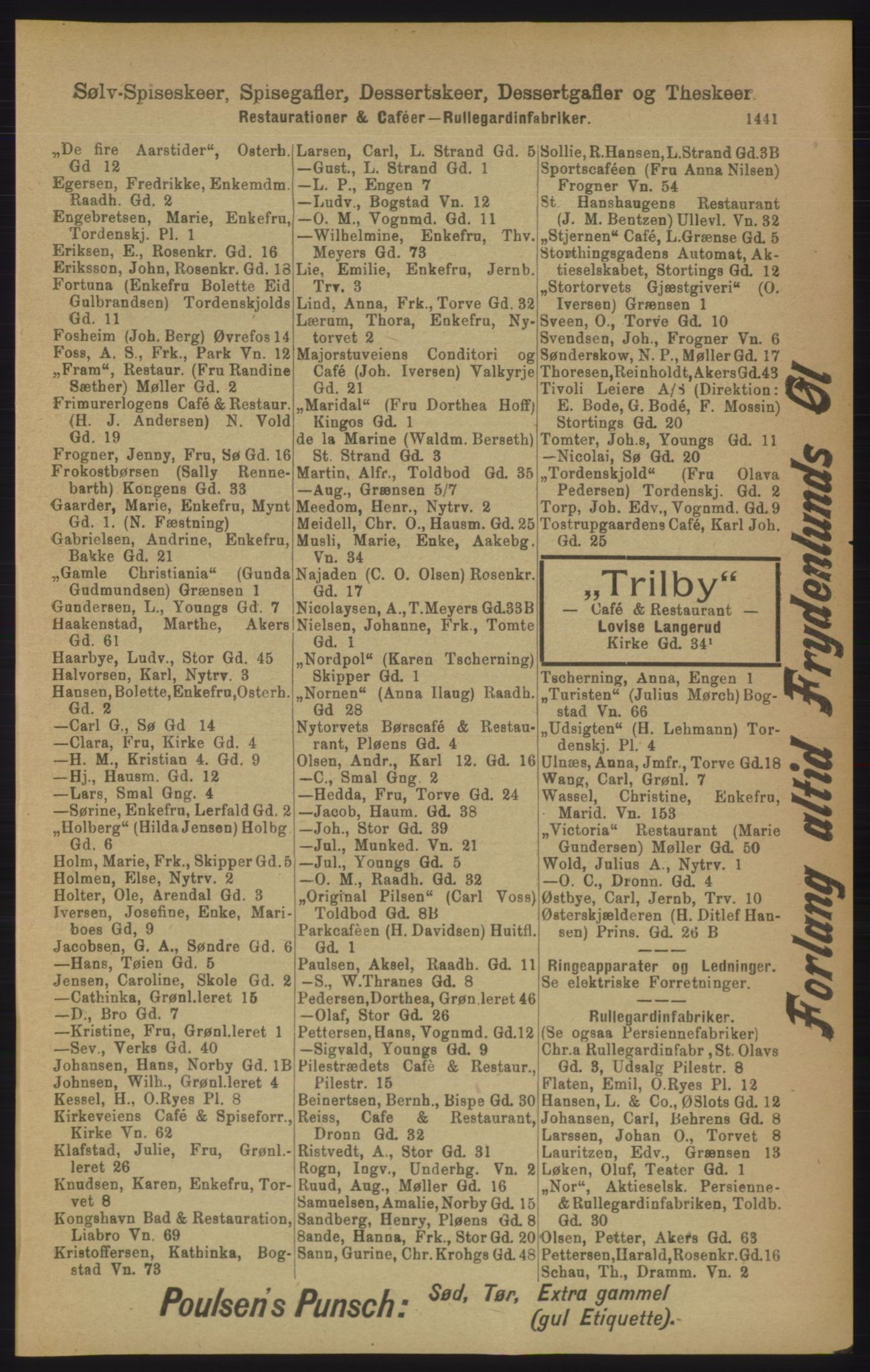 Kristiania/Oslo adressebok, PUBL/-, 1906, s. 1441