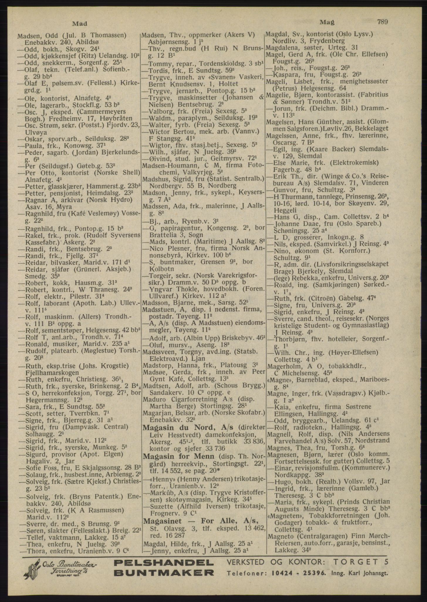 Kristiania/Oslo adressebok, PUBL/-, 1945, s. 785