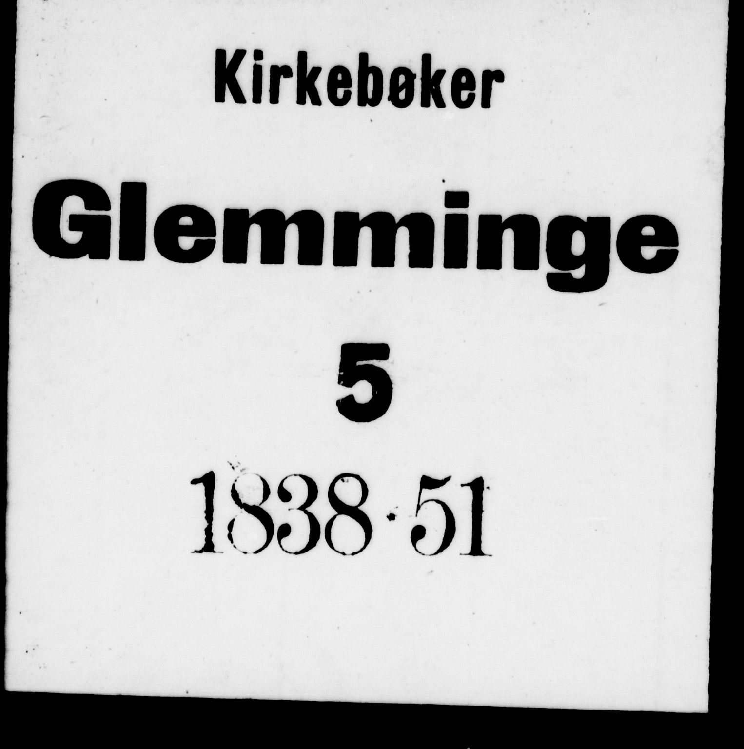 Glemmen prestekontor Kirkebøker, SAO/A-10908/G/Ga/L0002: Klokkerbok nr. 2, 1838-1851
