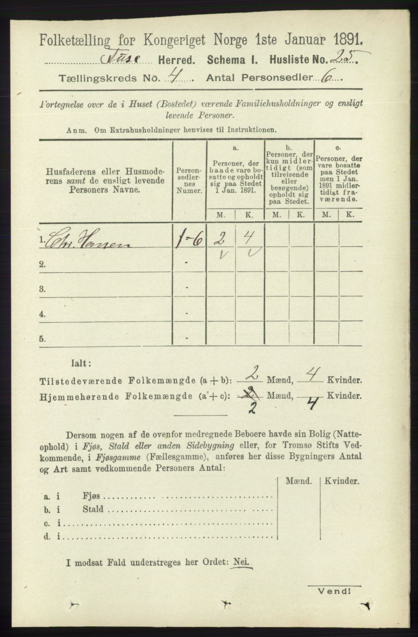 RA, Folketelling 1891 for 1241 Fusa herred, 1891, s. 701